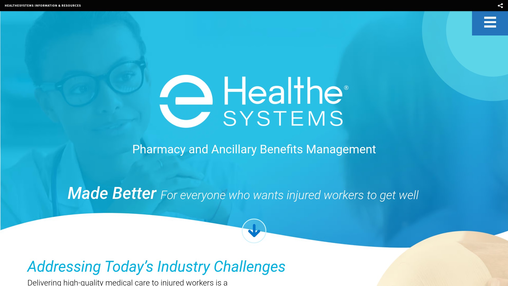 Screenshot of info.healthesystems.com