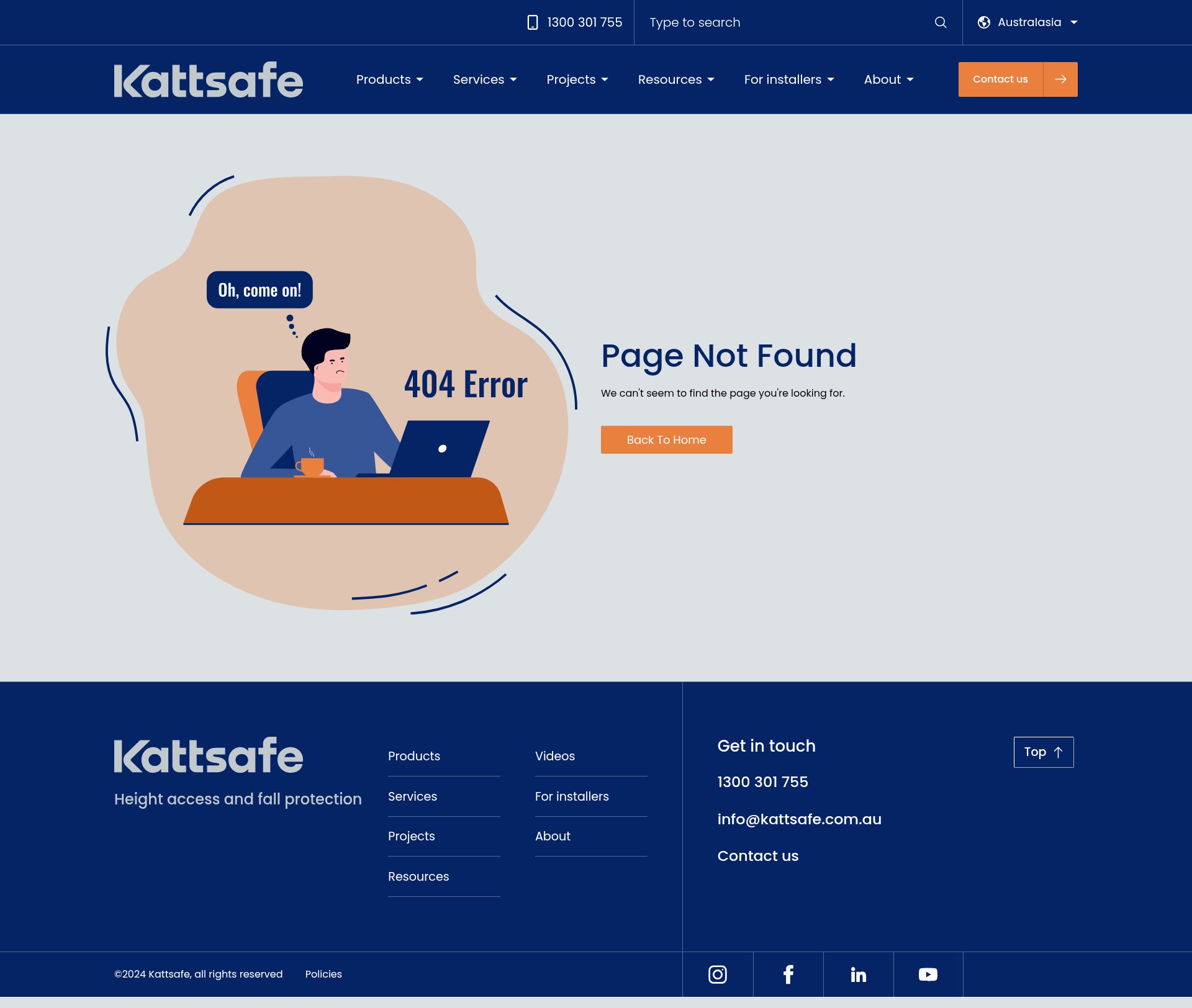 Screenshot of info.kattsafe.com.au