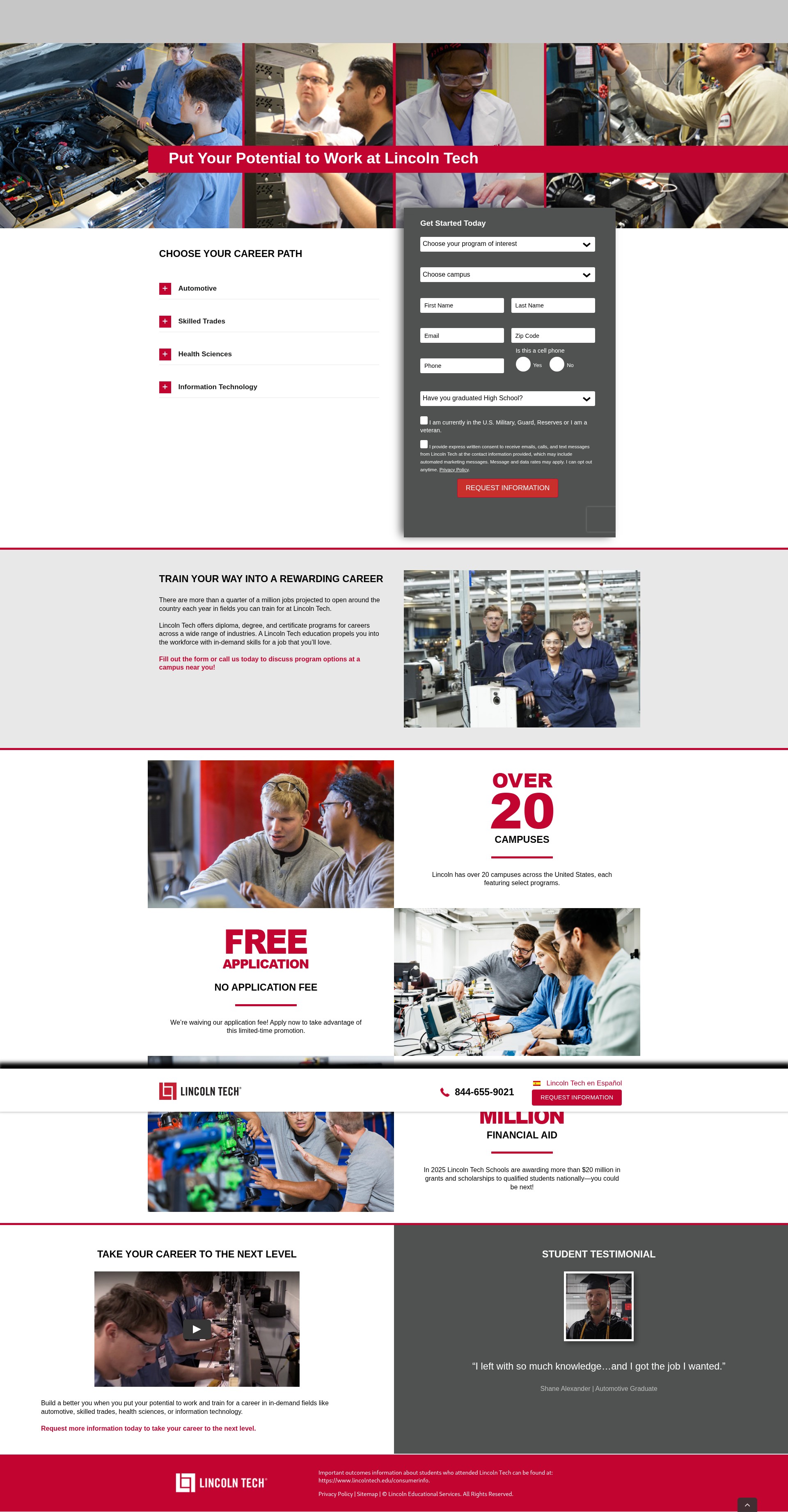 Screenshot of info.lincolntech-usa.com