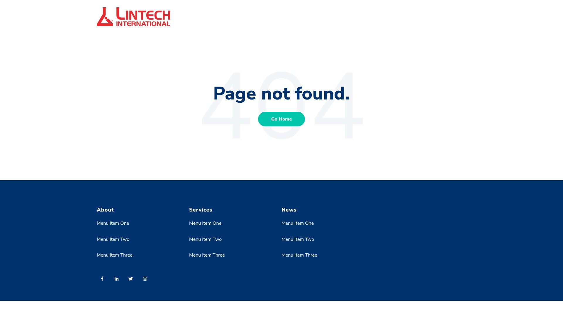 Screenshot of info.lintechinternational.com