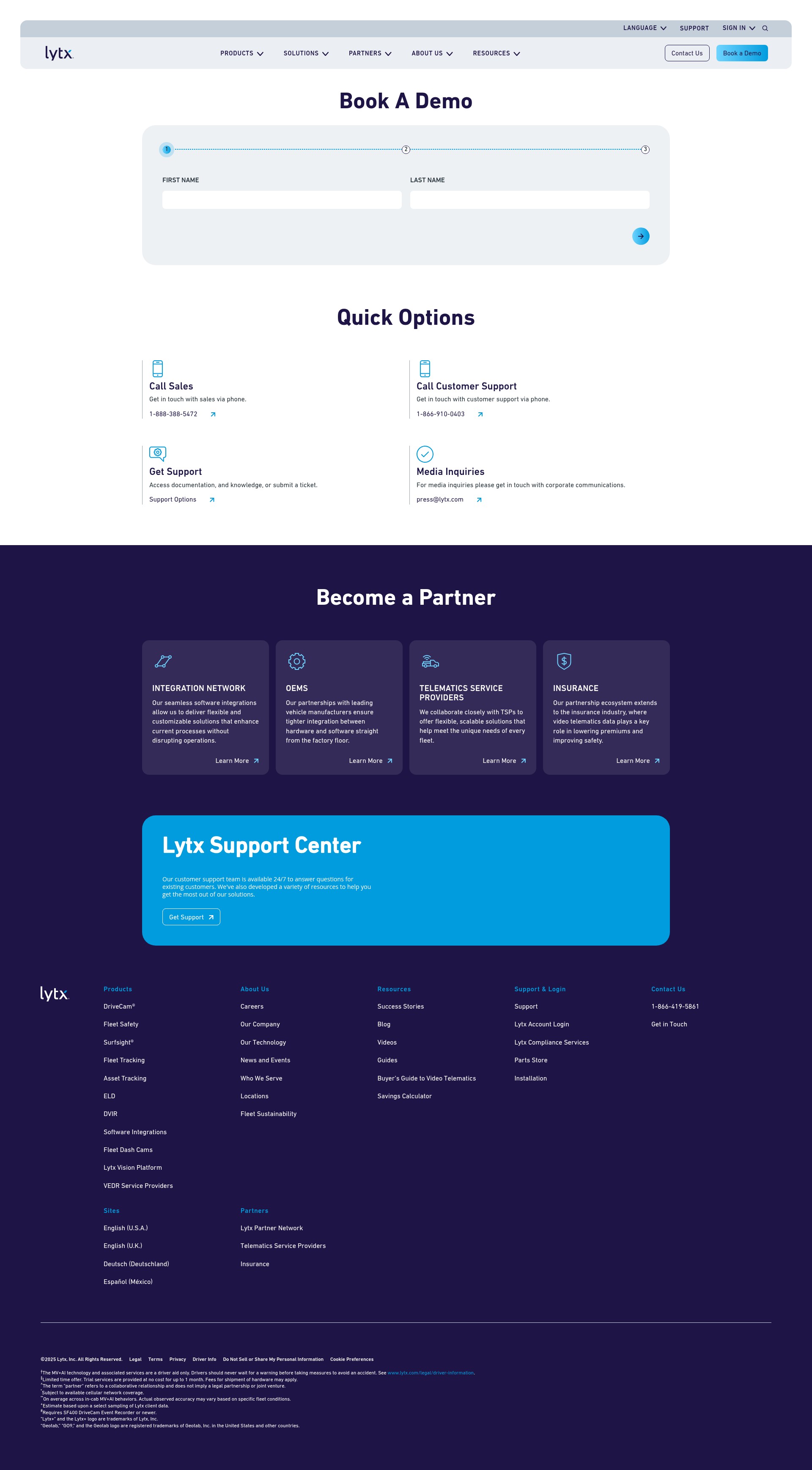 Screenshot of info.lytx.com