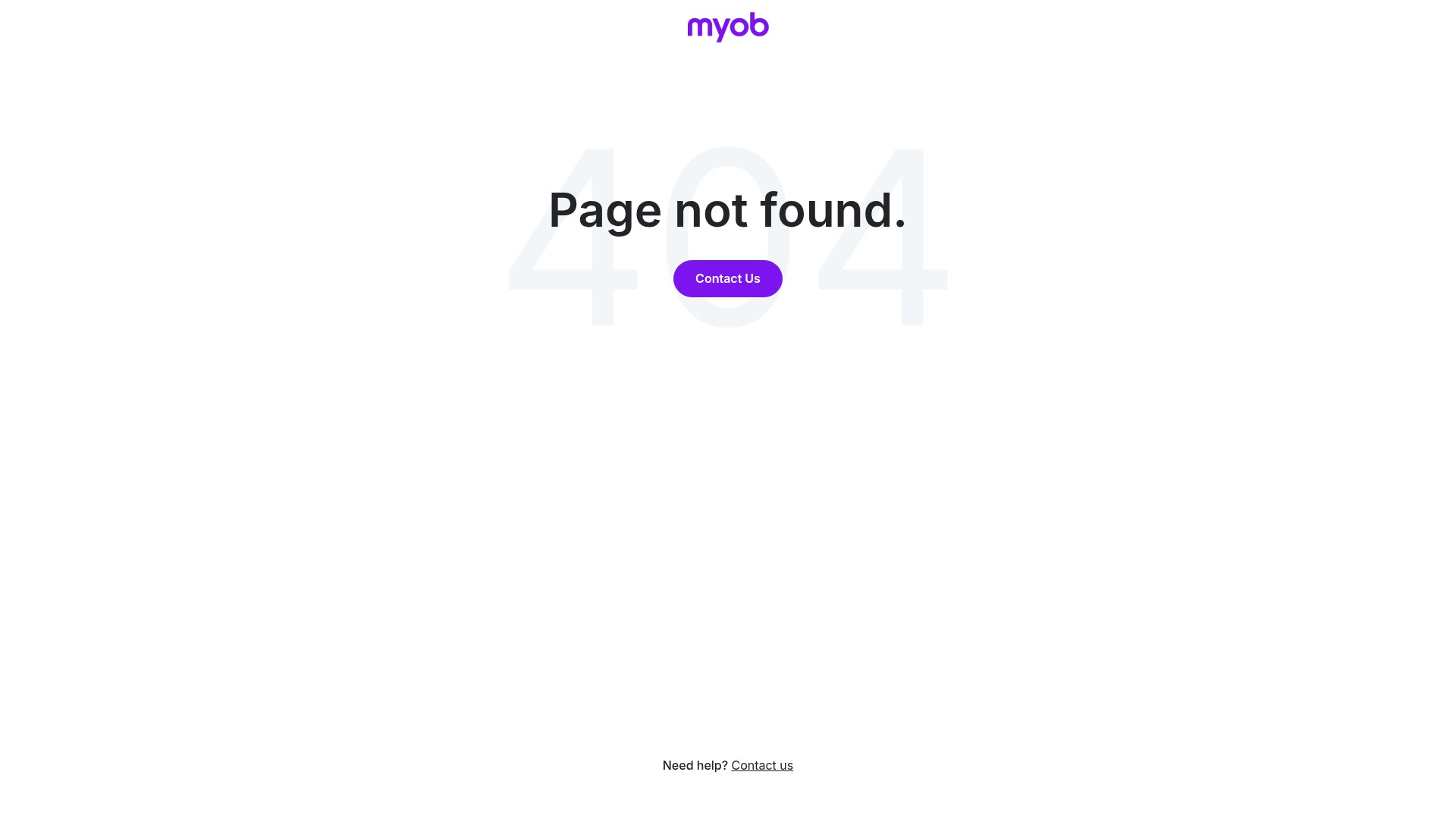 Screenshot of info.myob.com