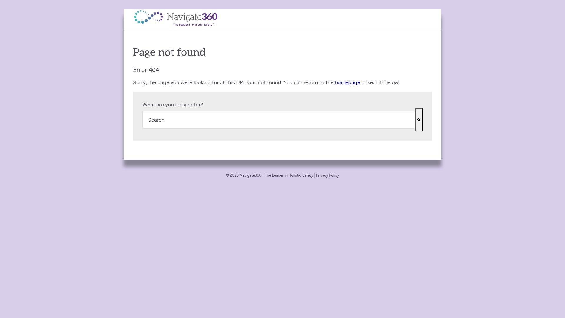 Screenshot of info.navigate360.com