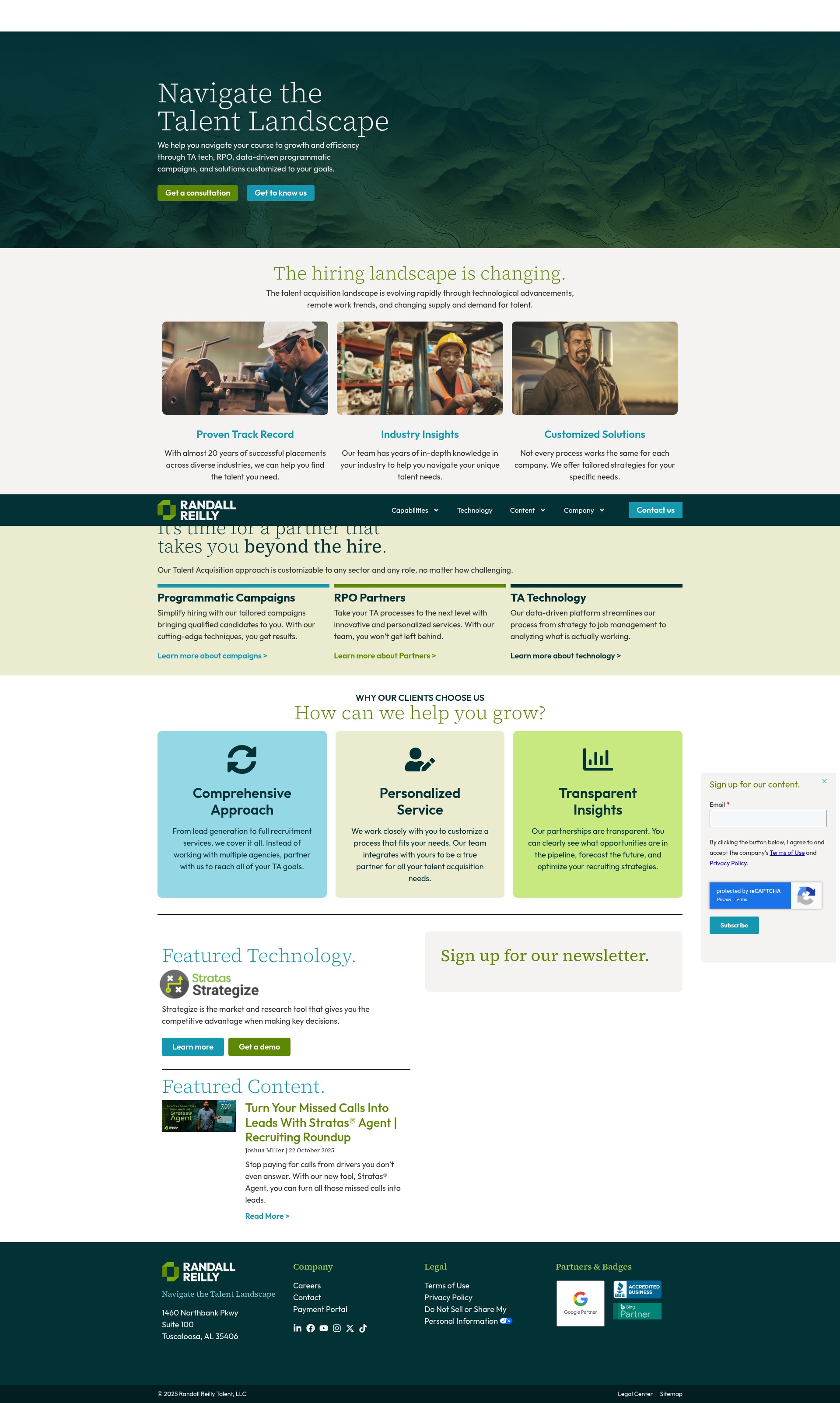 Screenshot of info.randallreilly.com