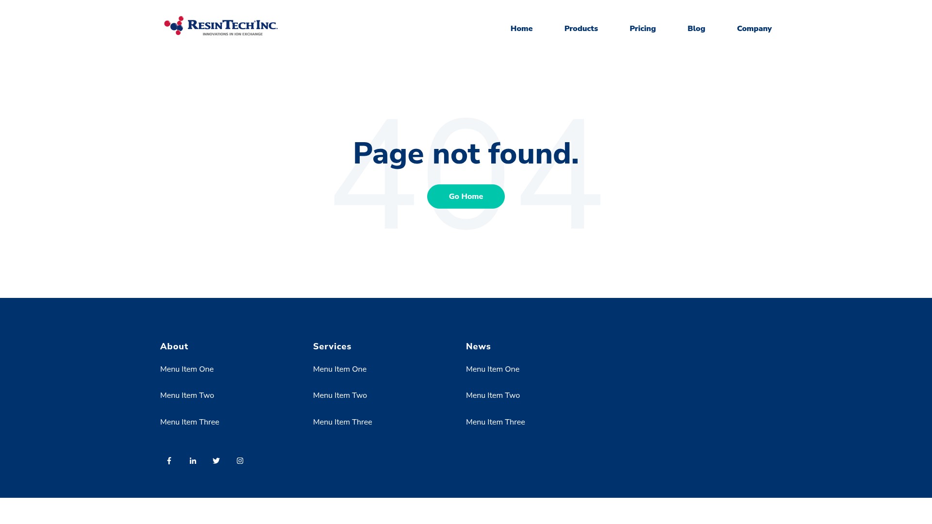 Screenshot of info.resintech.com