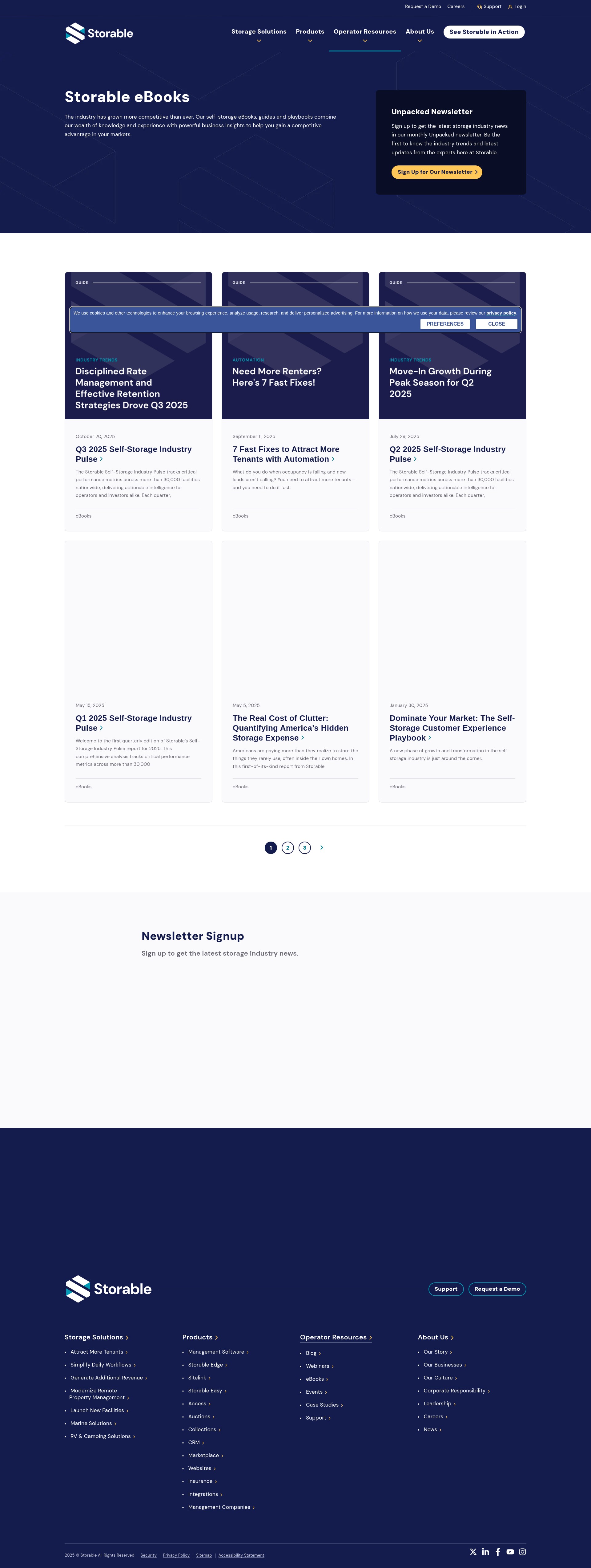 Screenshot of info.storable.com
