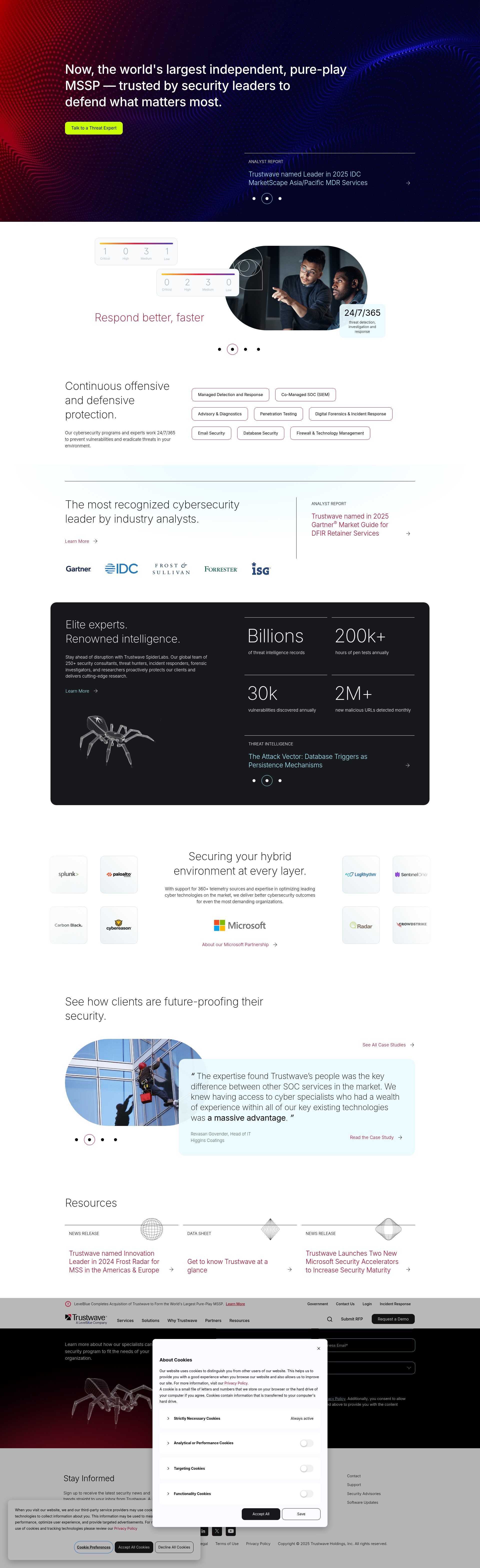 Screenshot of info.trustwave.com