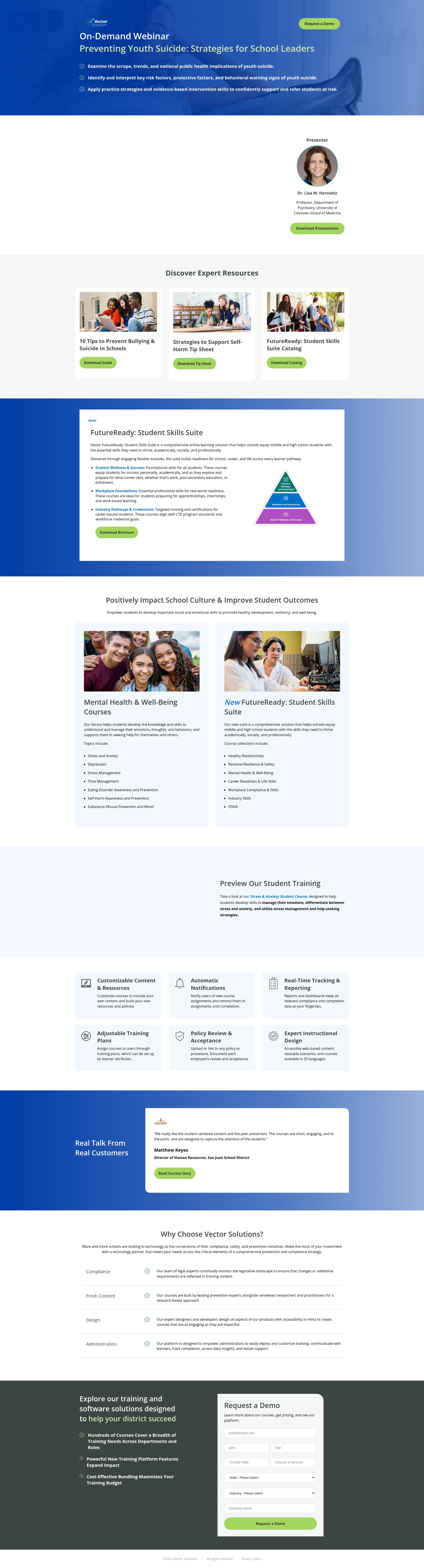 Screenshot of info.vectorsolutions.com