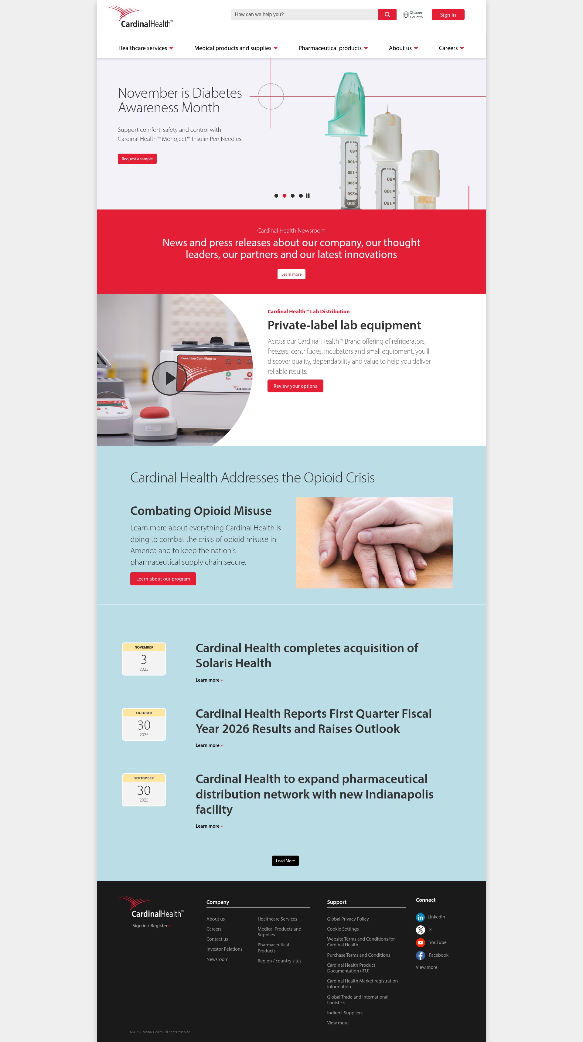 Screenshot of info.wm.cardinalhealth.com
