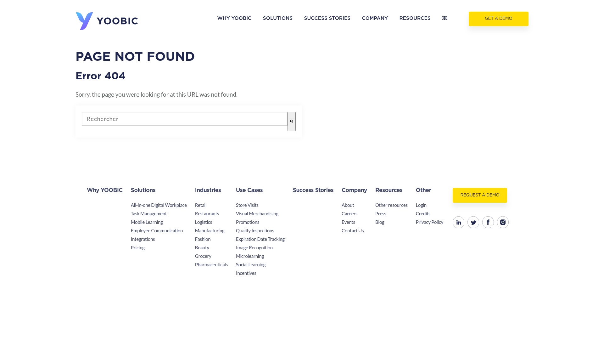 Screenshot of info.yoobic.com