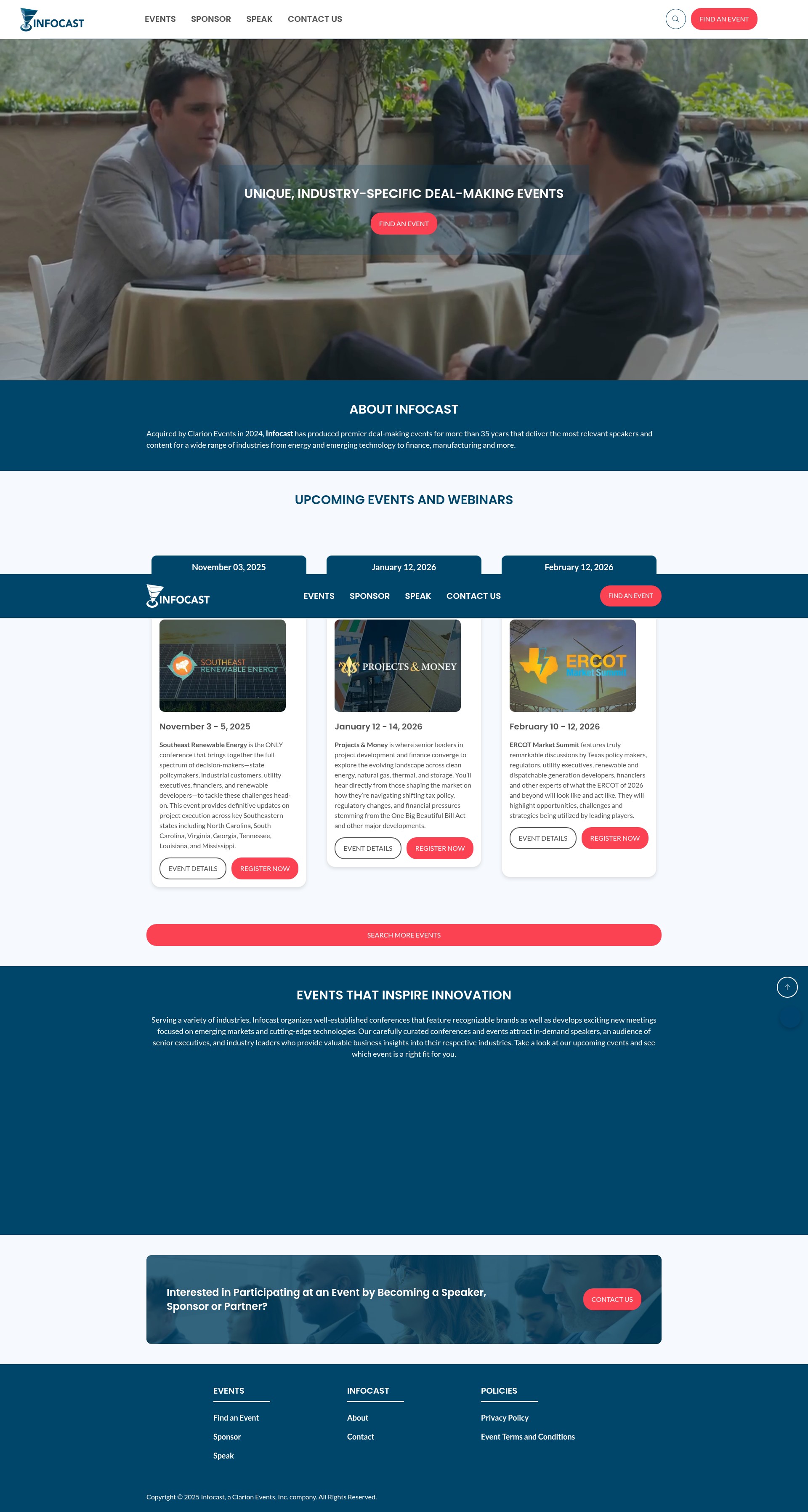 Screenshot of infocastinc.com