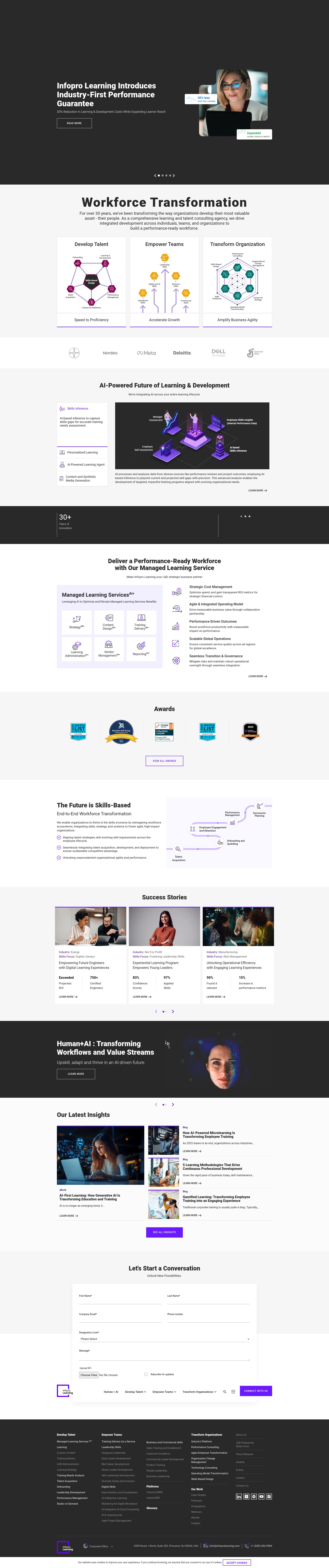 Screenshot of infoprolearning.com