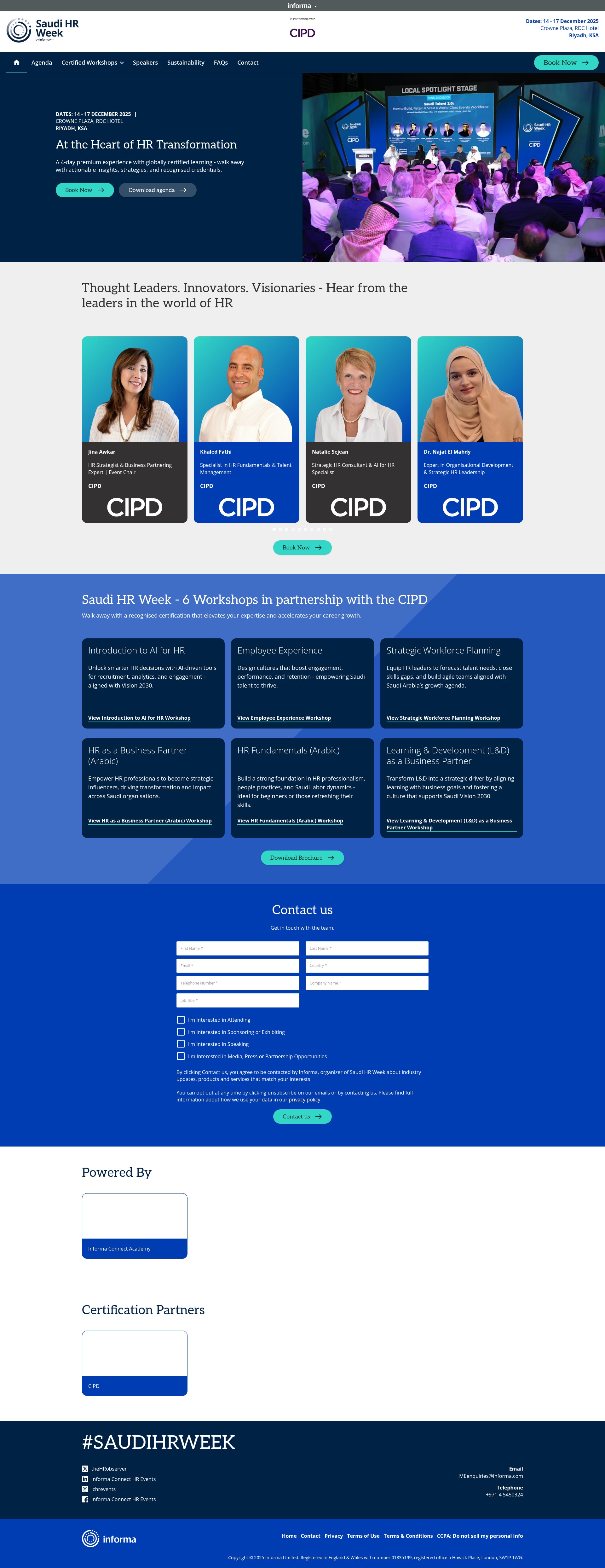 Screenshot of informaconnect.com
