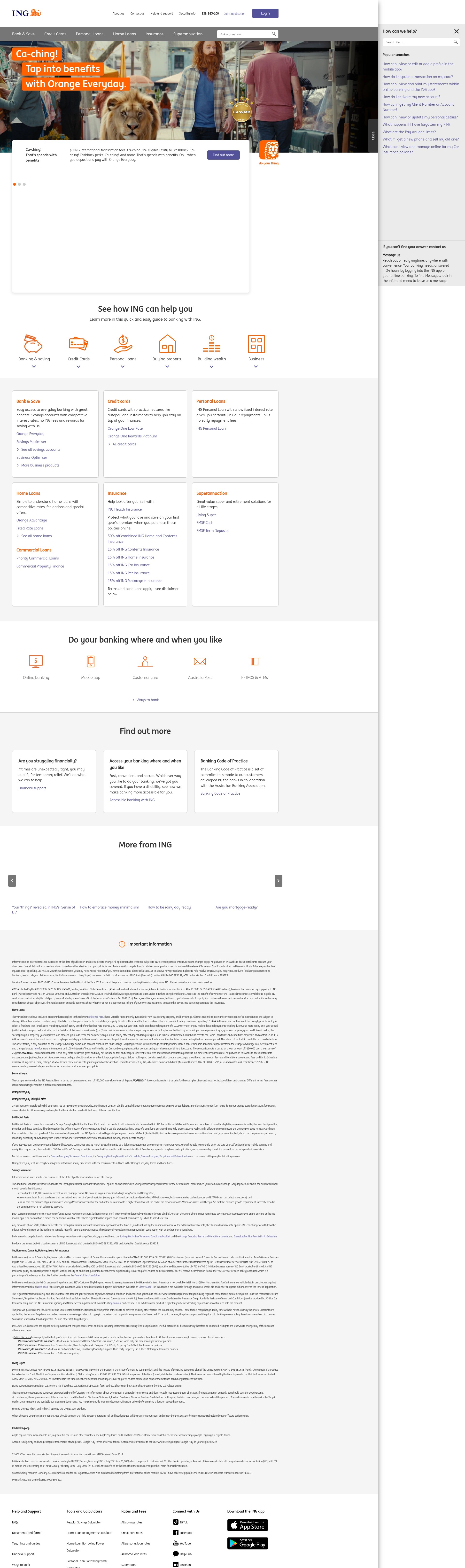 Screenshot of ing.com.au