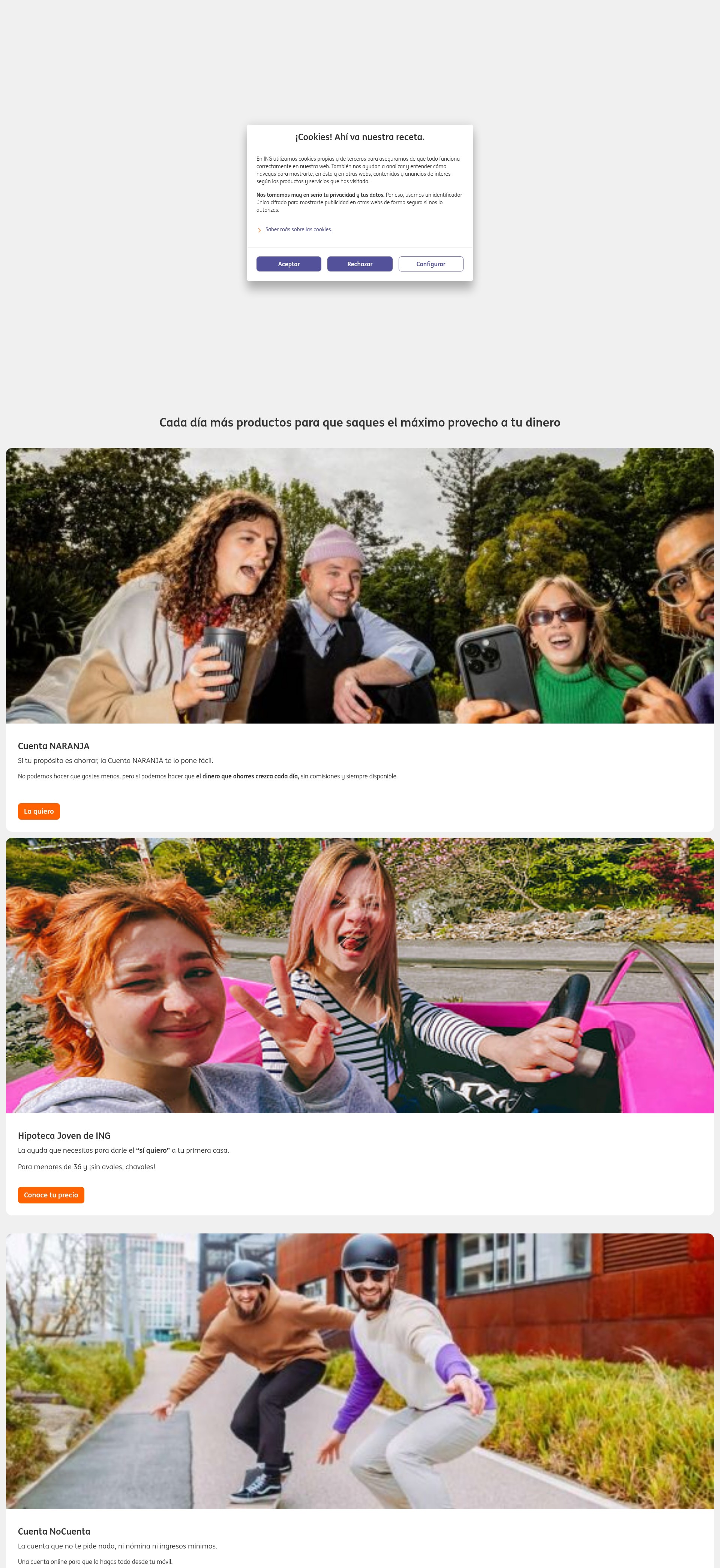 Screenshot of ing.es