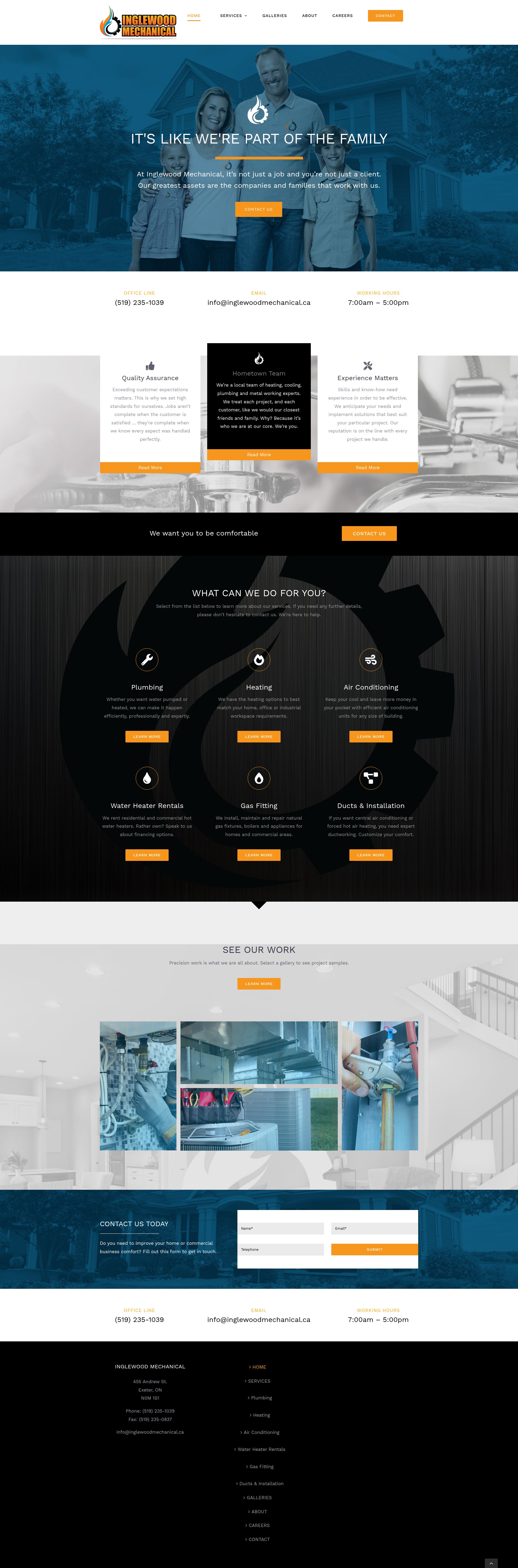 Screenshot of inglewoodmechanical.ca