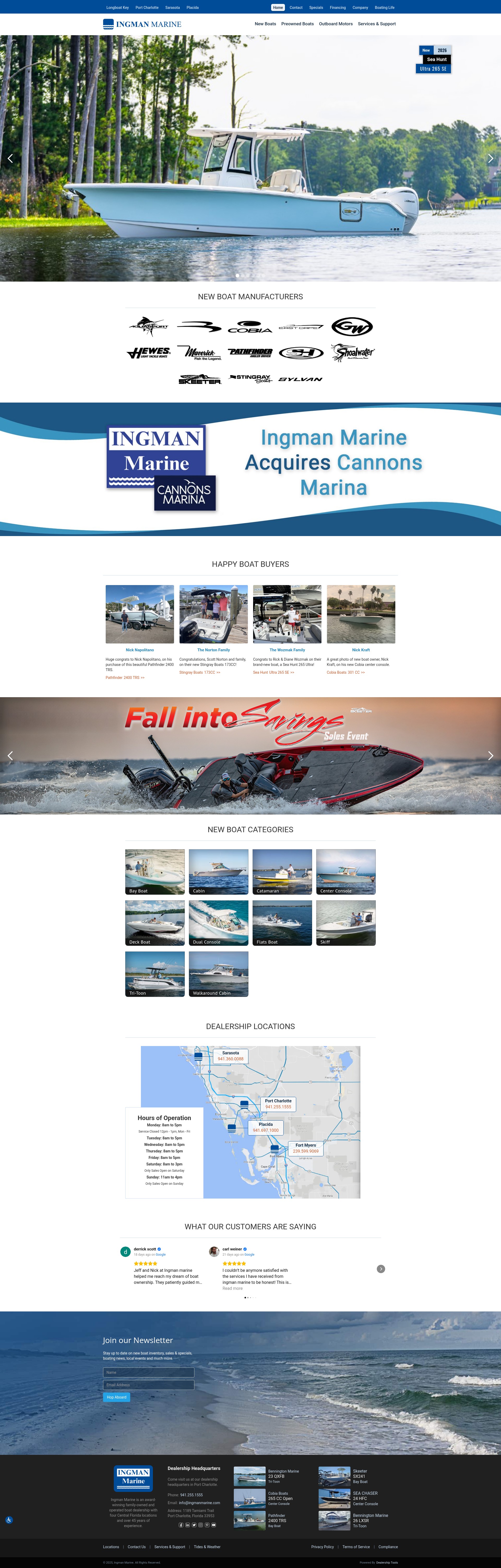 Screenshot of ingmanmarine.com