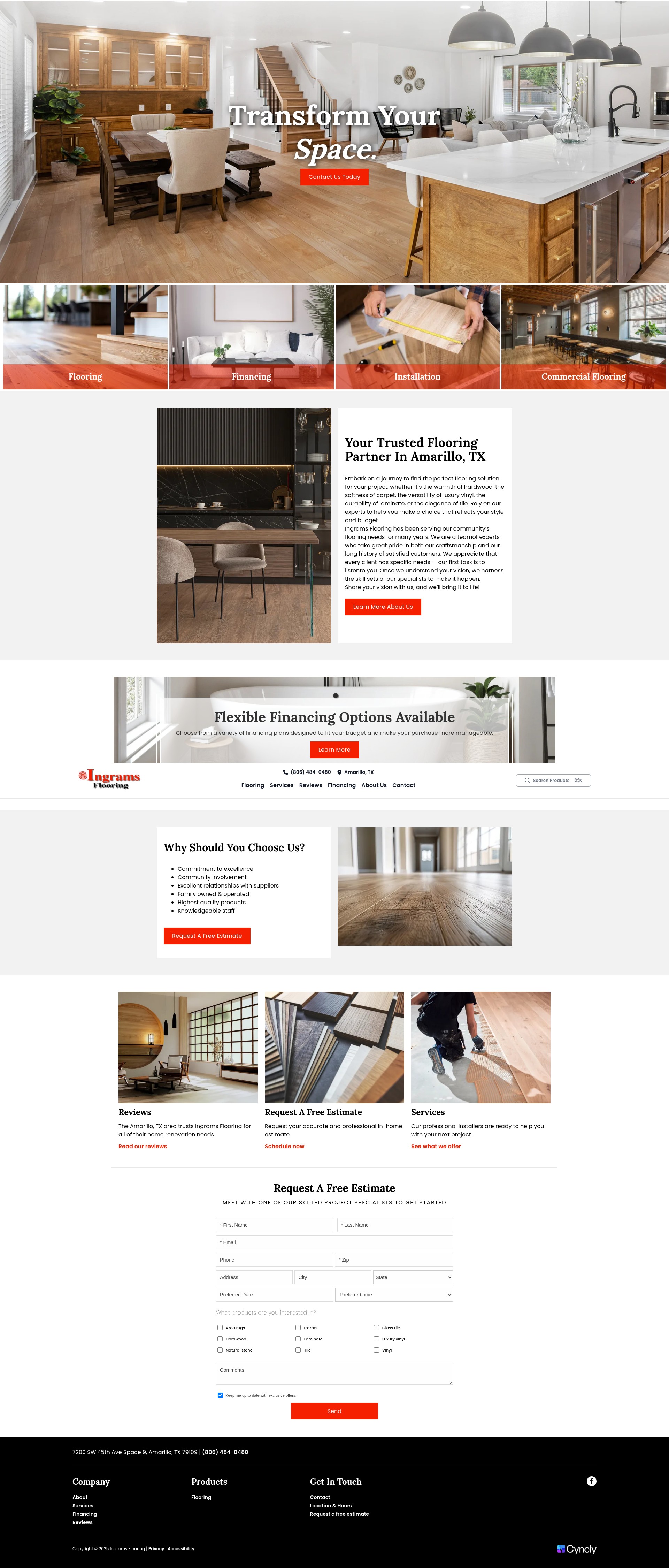 Screenshot of ingramsflooring.com