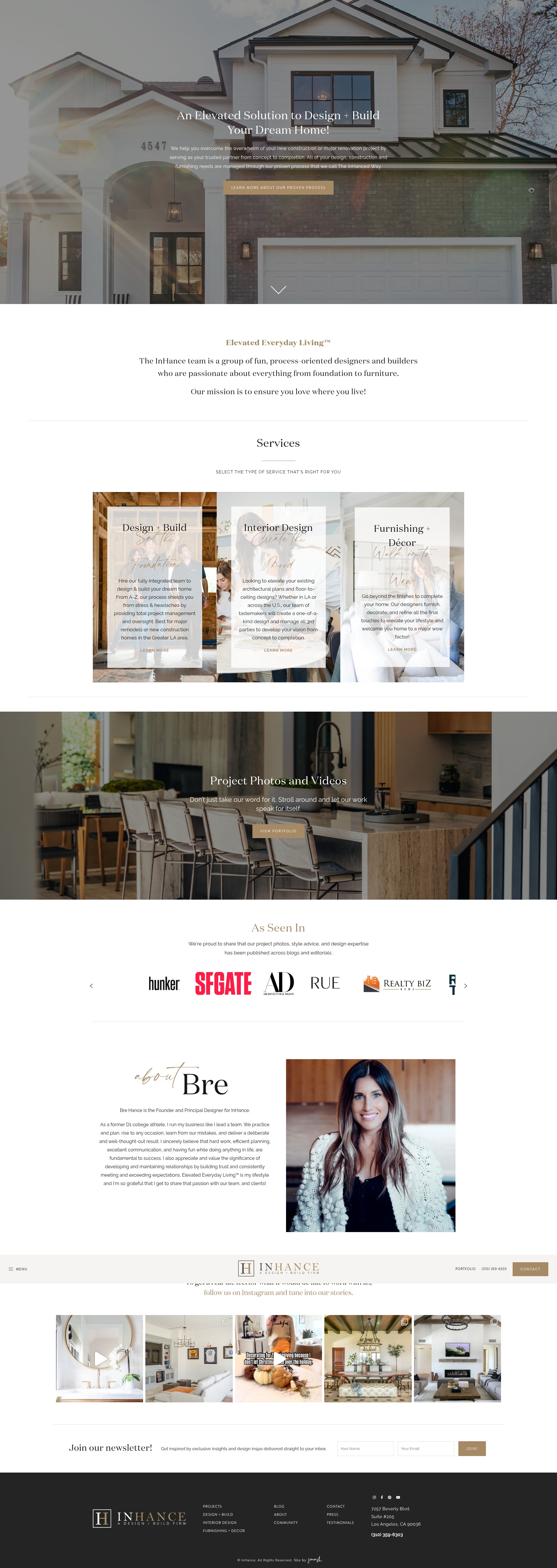 Screenshot of inhancedesignbuild.com