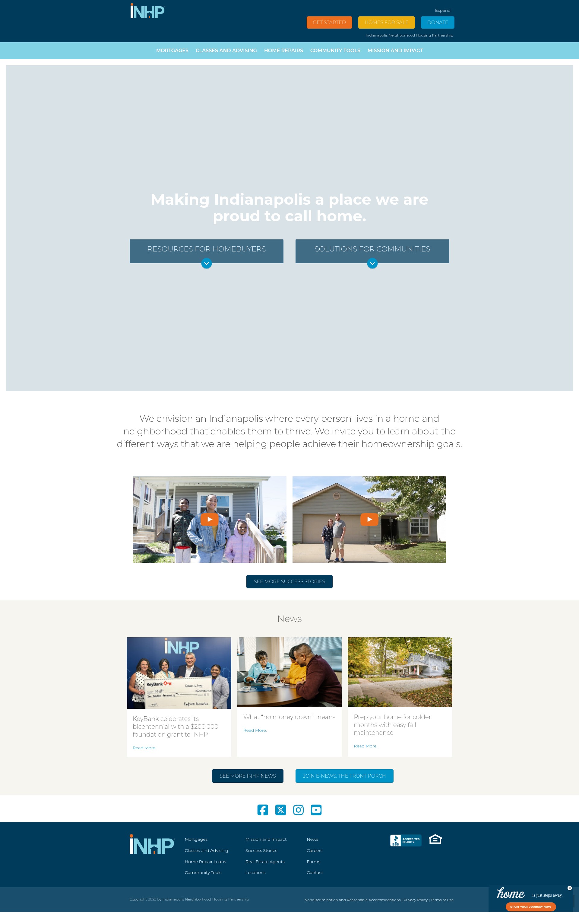 Screenshot of inhp.org