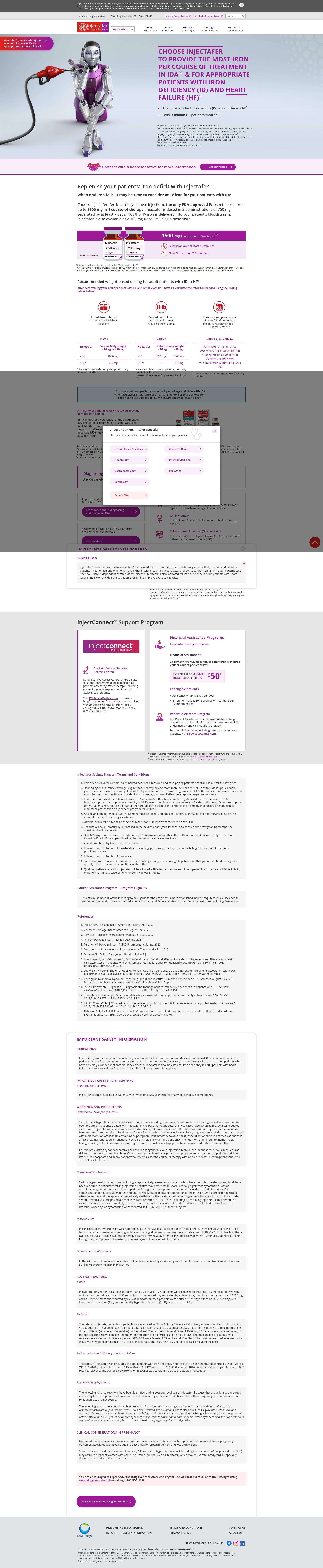Screenshot of injectaferhcp.com