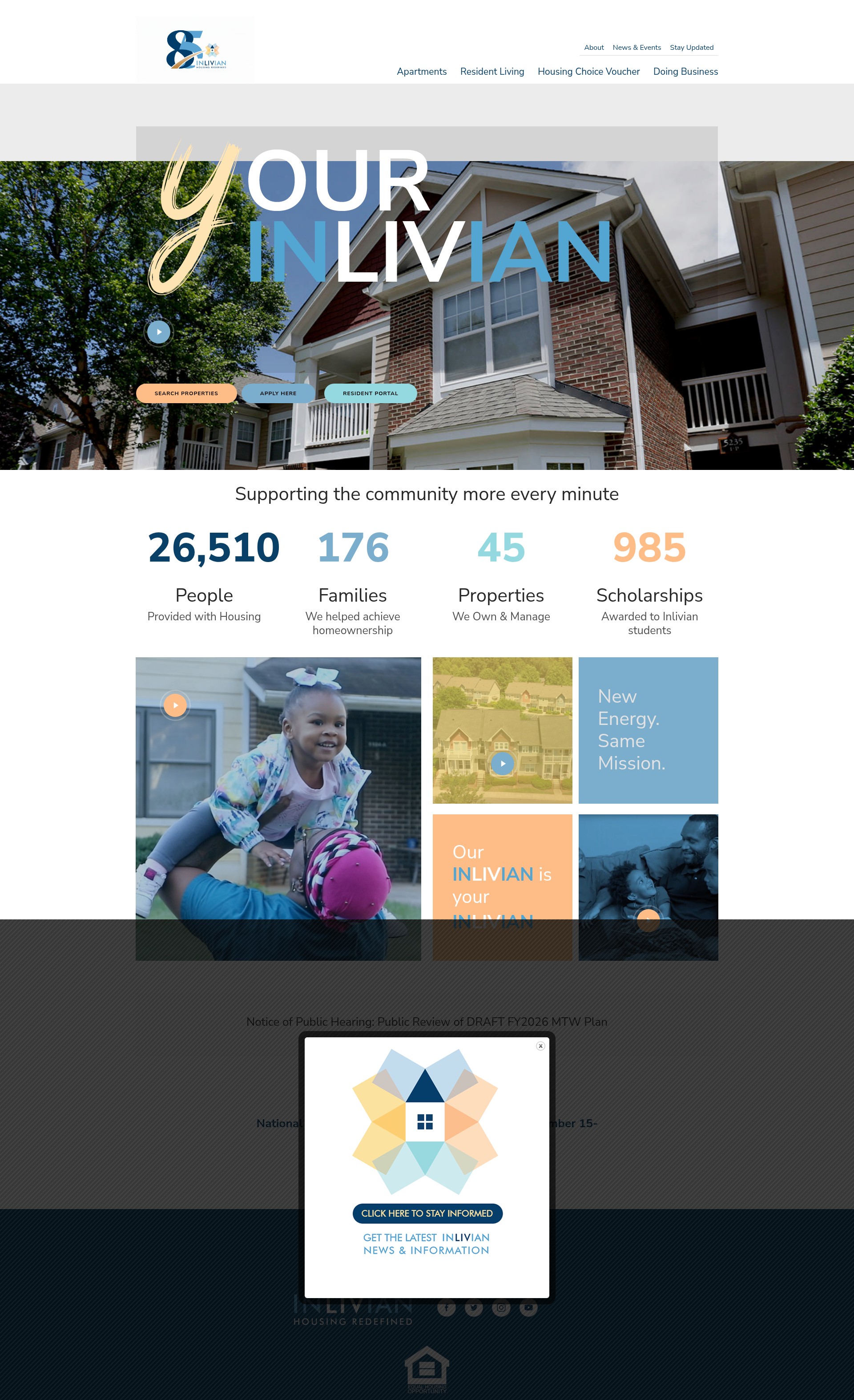 Screenshot of inlivian.com