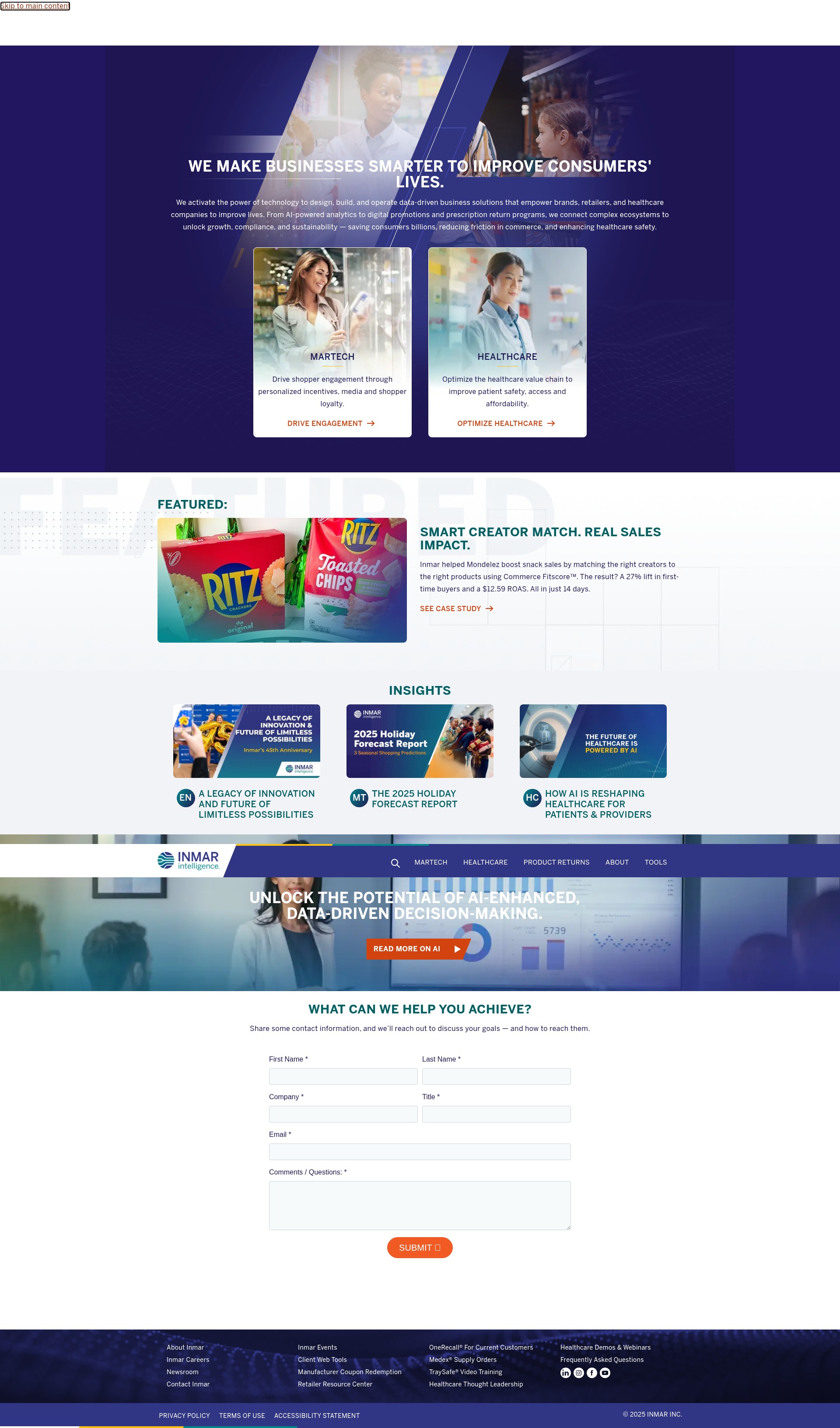 Screenshot of inmar.com