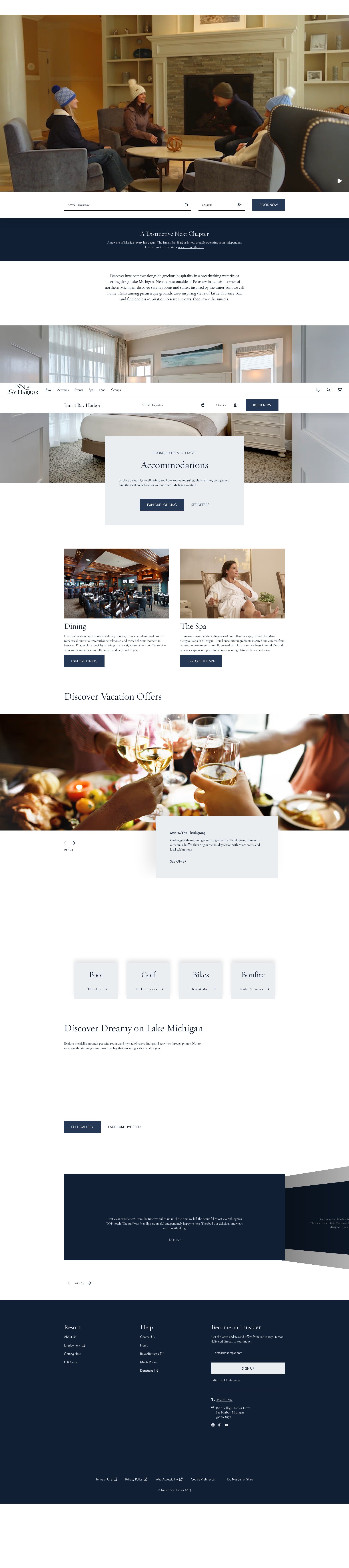 Screenshot of innatbayharbor.com