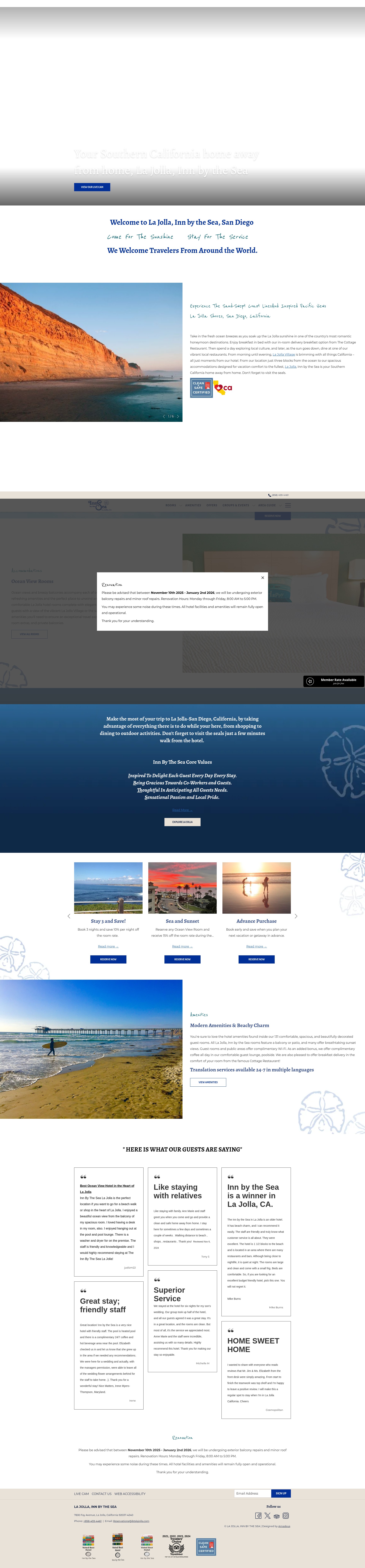 Screenshot of innbytheseaatlajolla.com