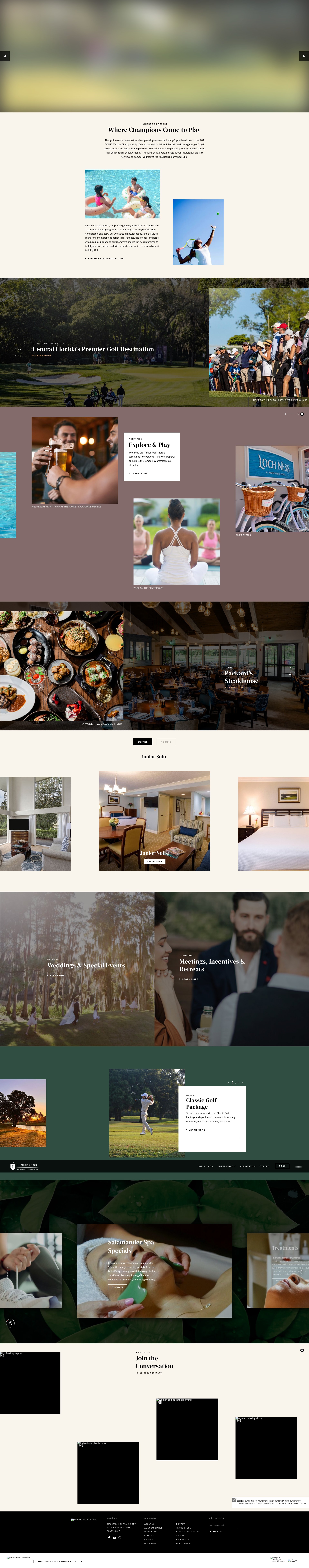 Screenshot of innisbrookgolfresort.com