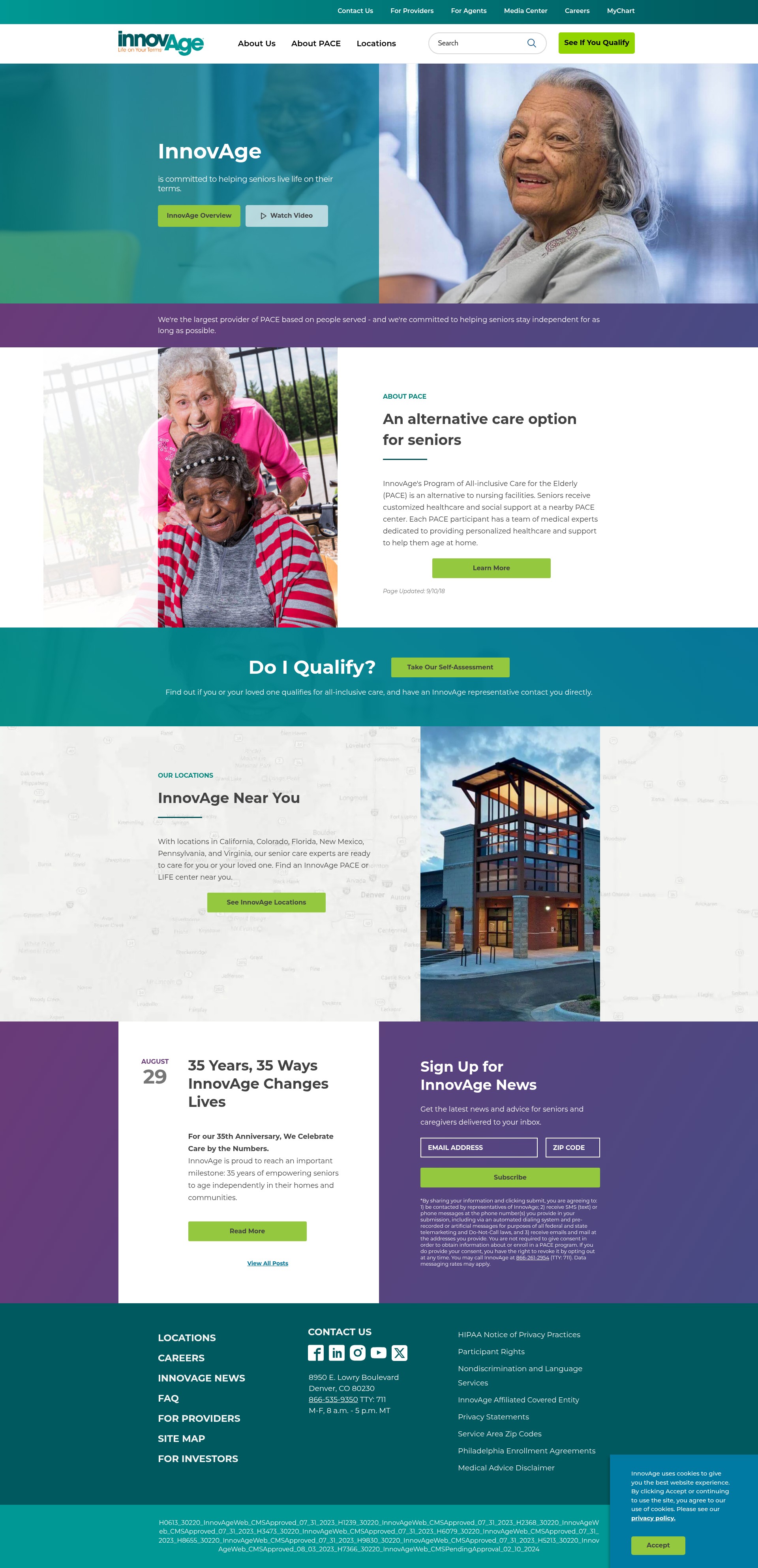 Screenshot of innovage.com