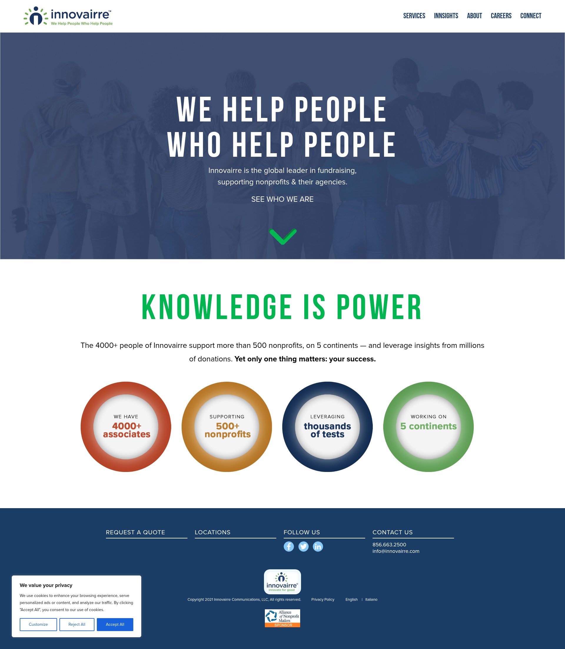 Screenshot of innovairre.com