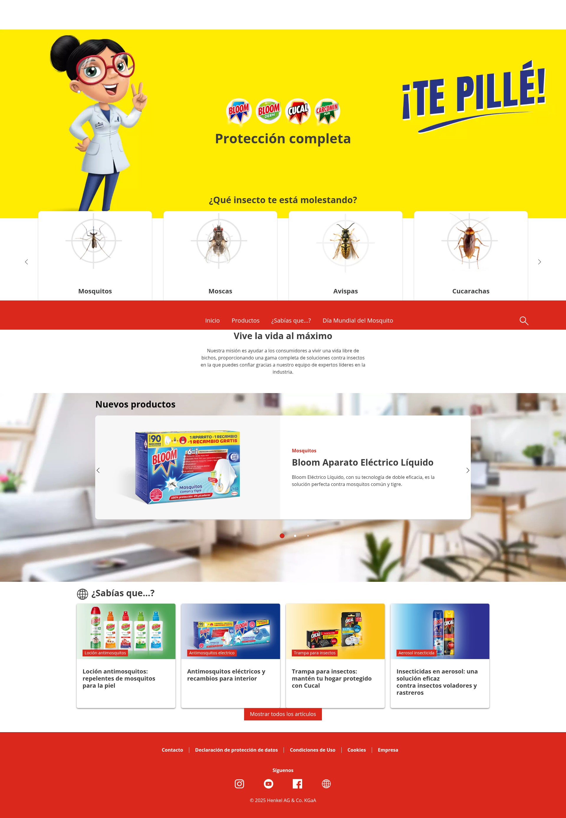 Screenshot of insectia.es