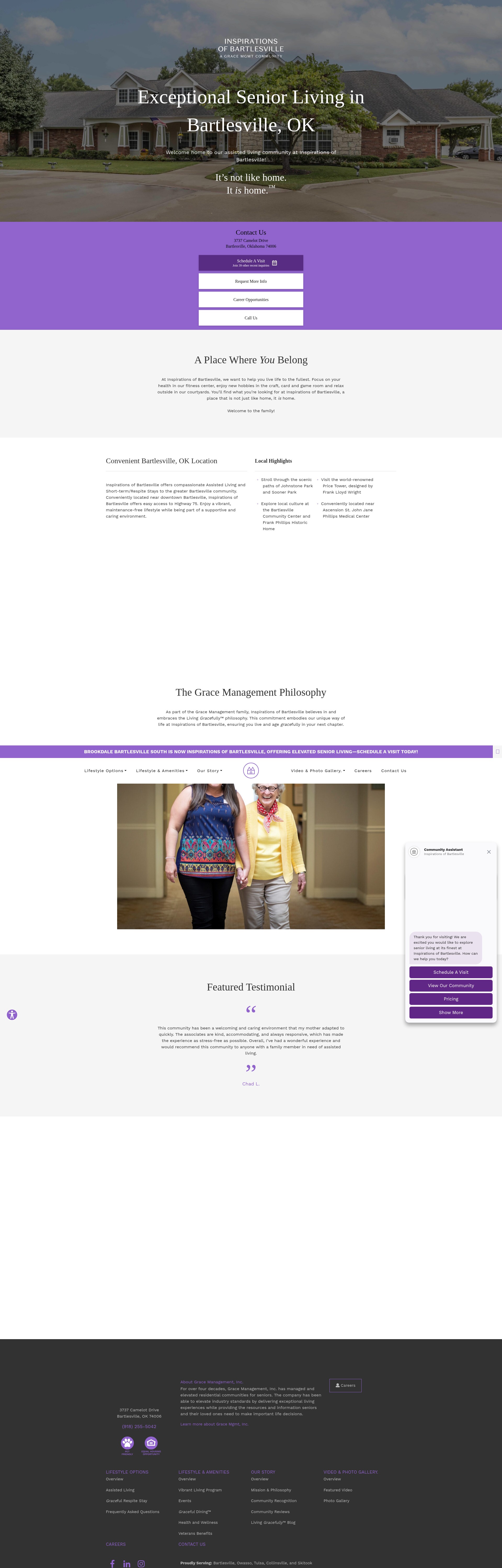 Screenshot of inspirationsofbartlesville.com