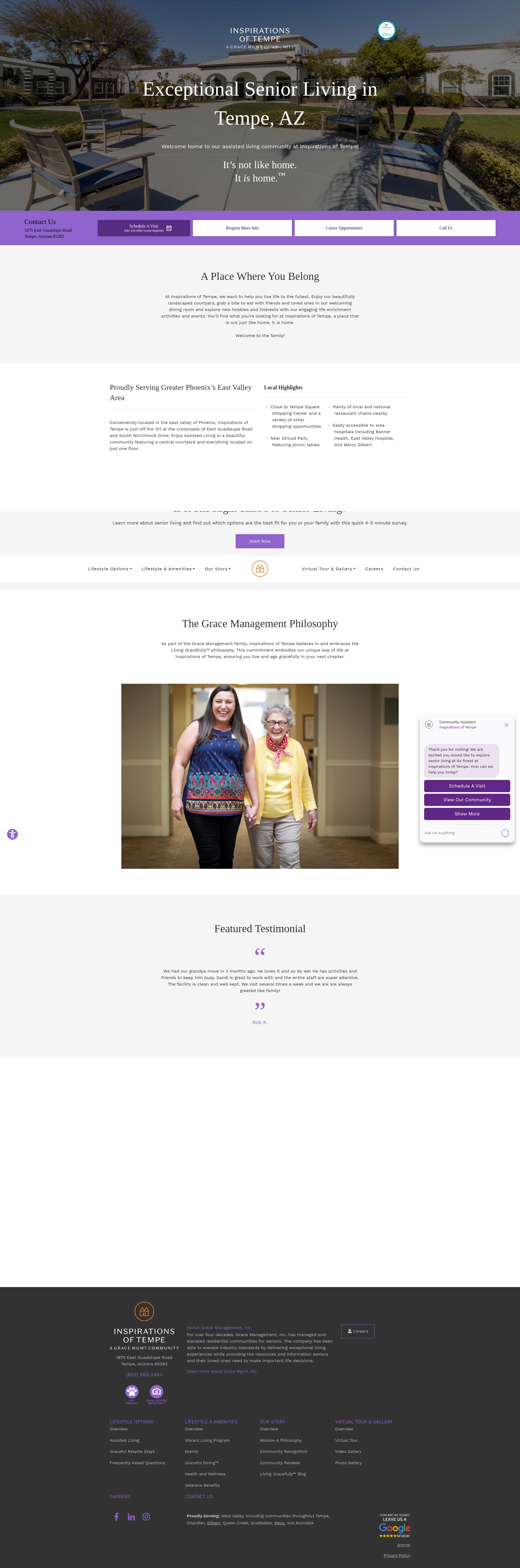 Screenshot of inspirationsoftempe.com