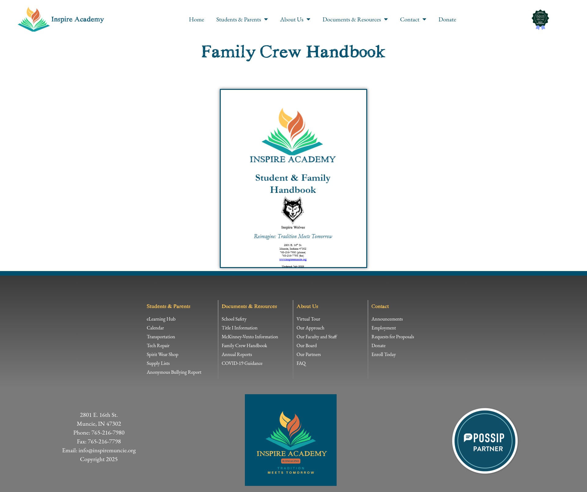 Screenshot of inspiremuncie.org