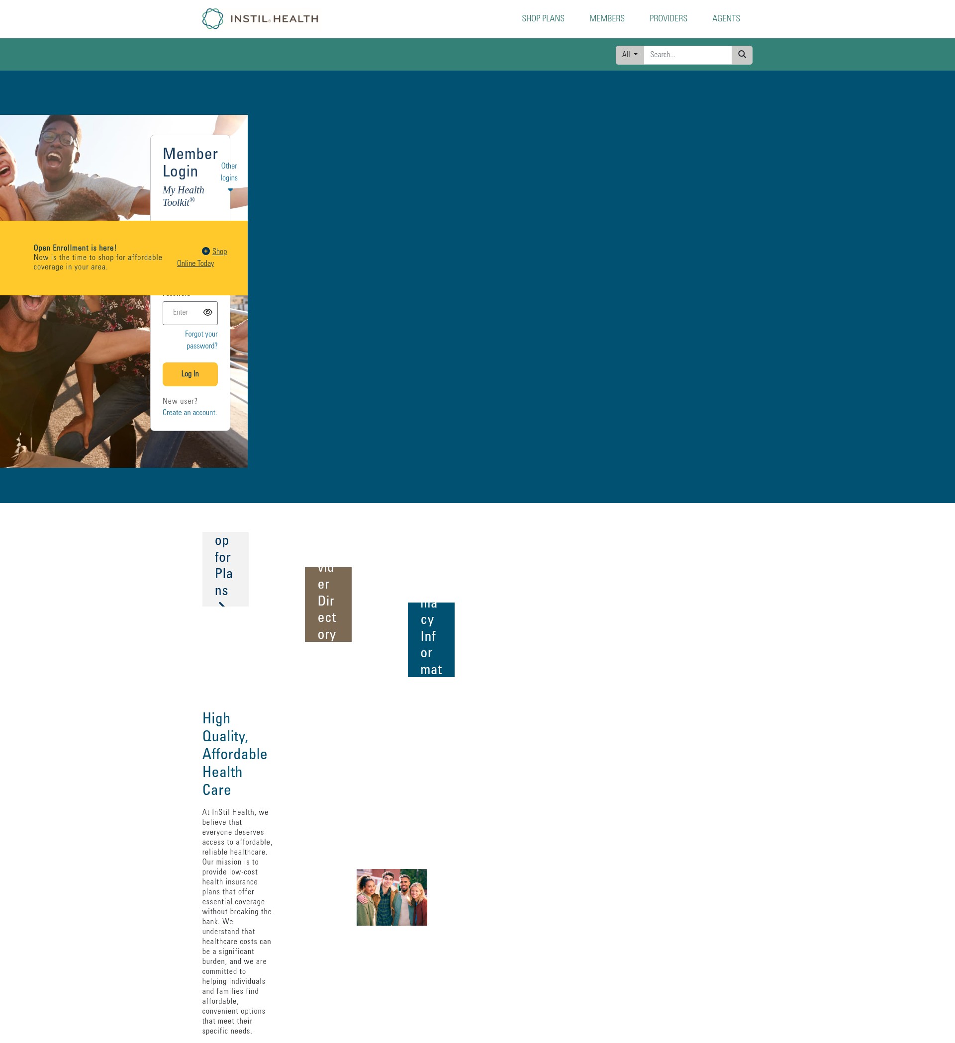 Screenshot of instilhealth.com