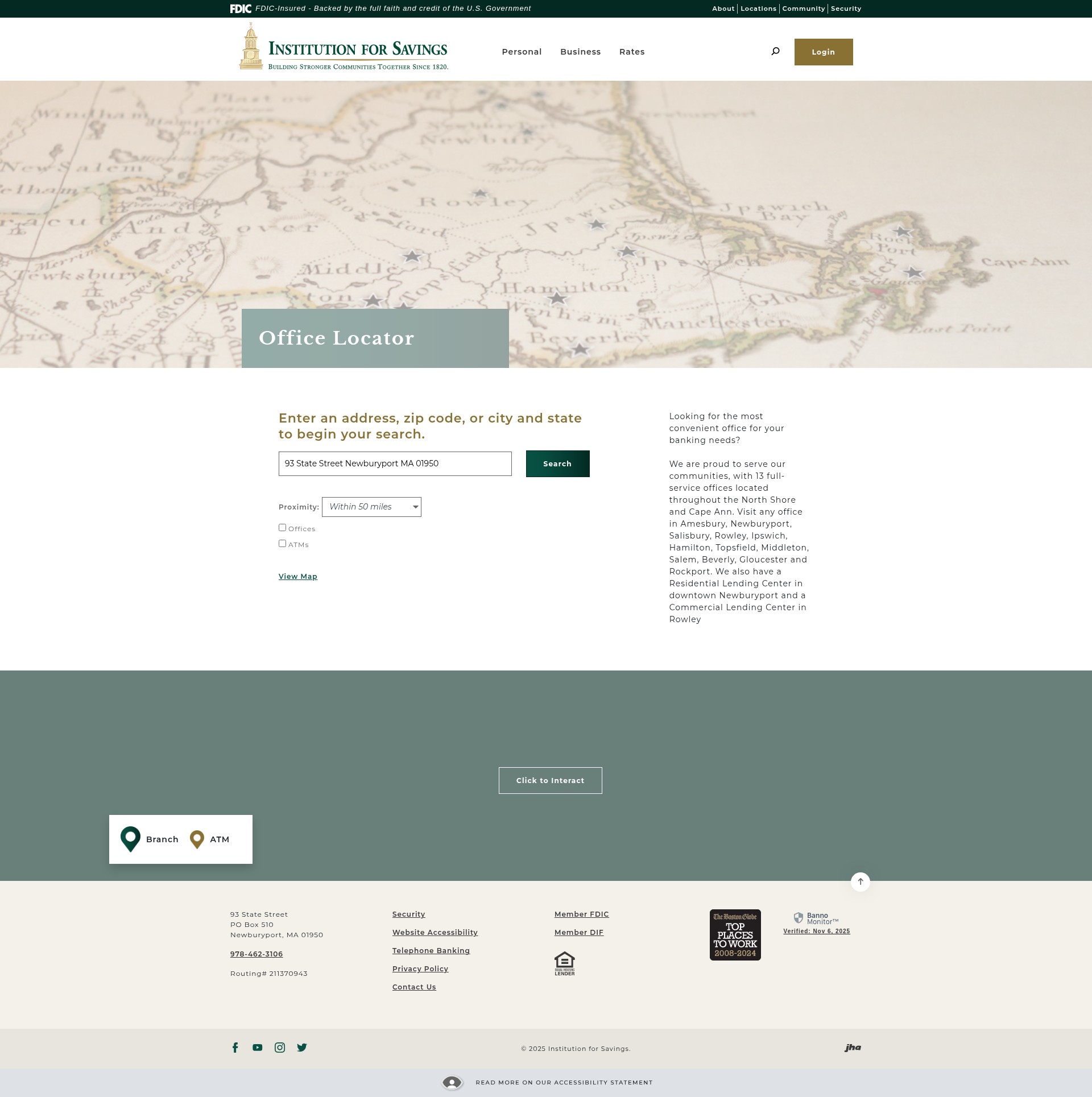 Screenshot of institutionforsavings.com