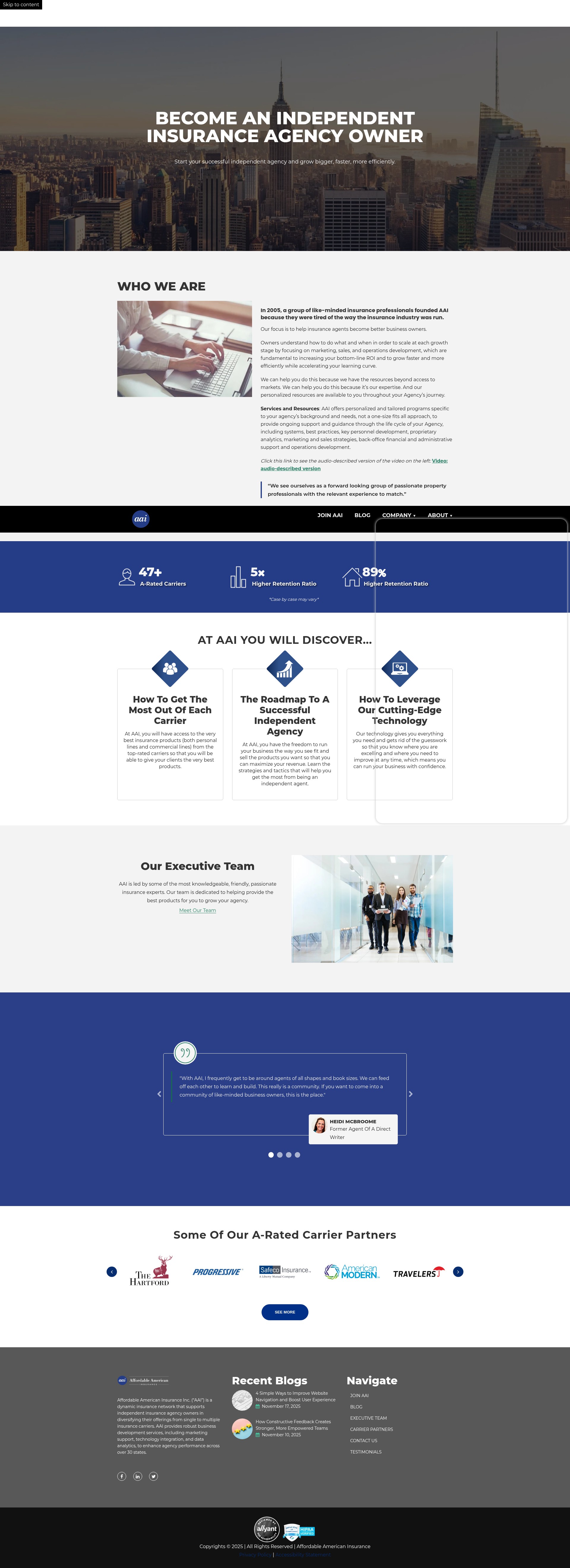 Screenshot of insuranceaai.com