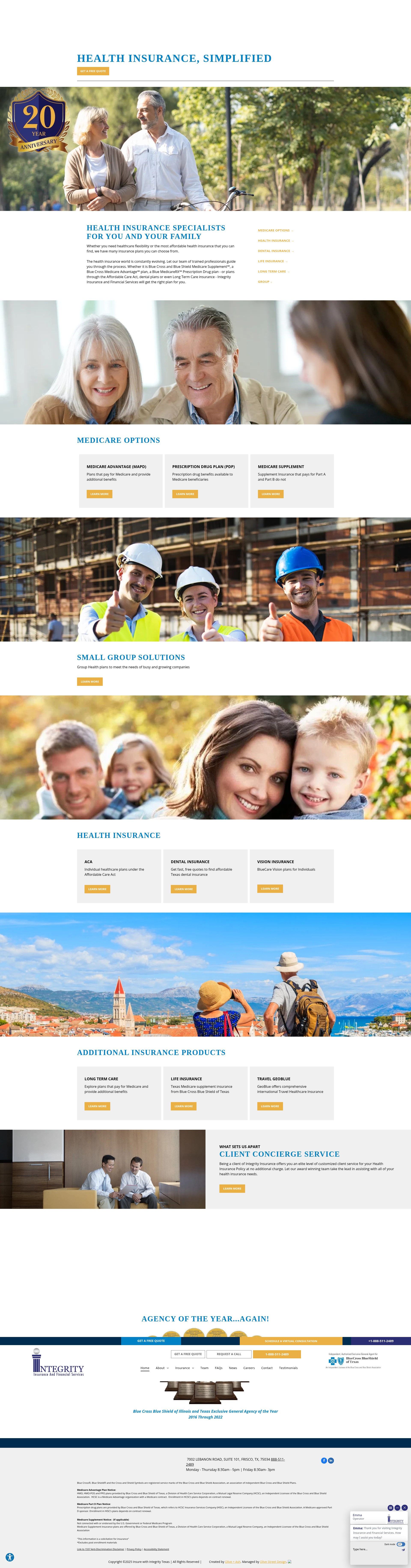Screenshot of insurewithintegritytx.com