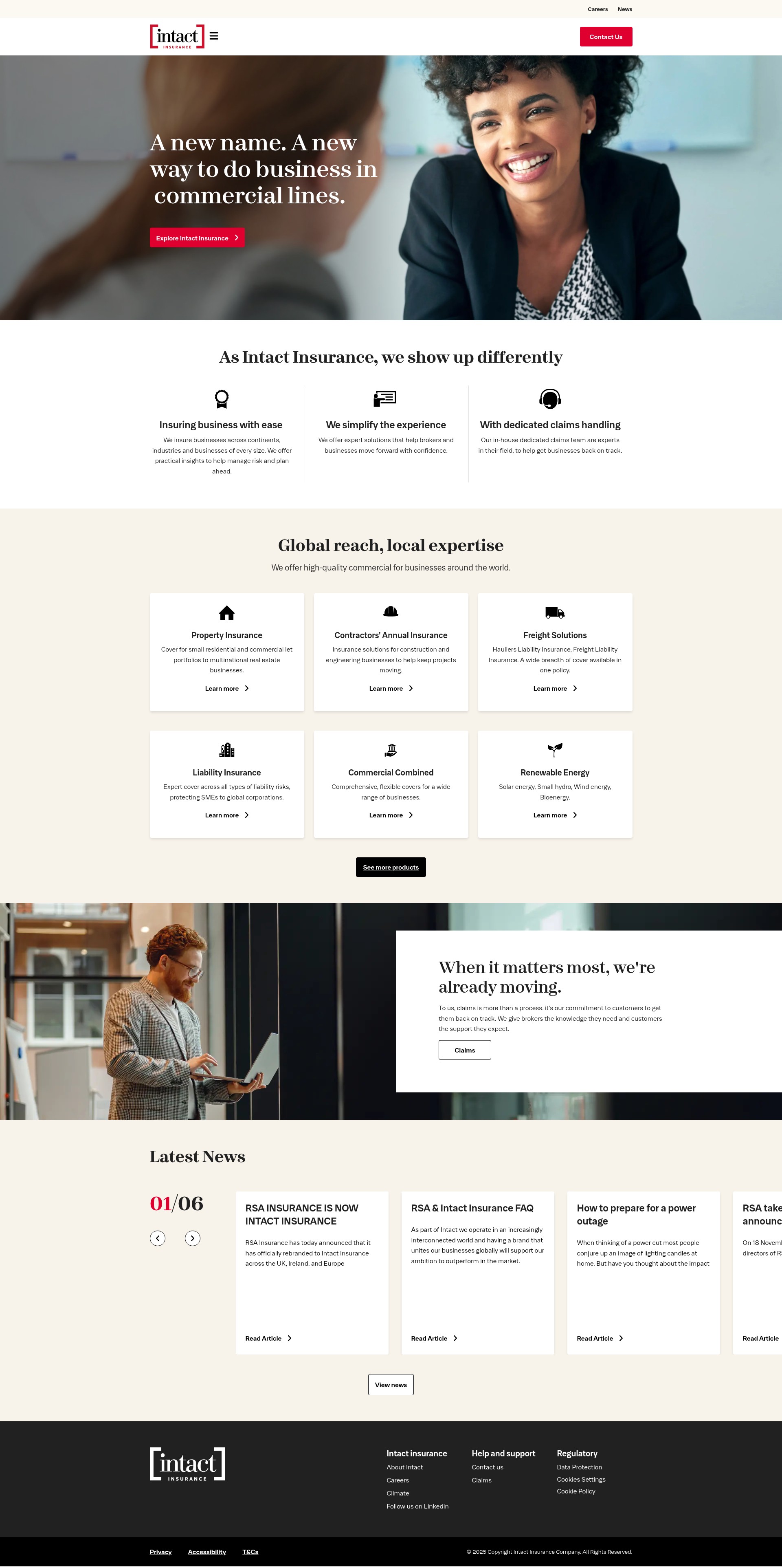 Screenshot of intactinsuranceni.com
