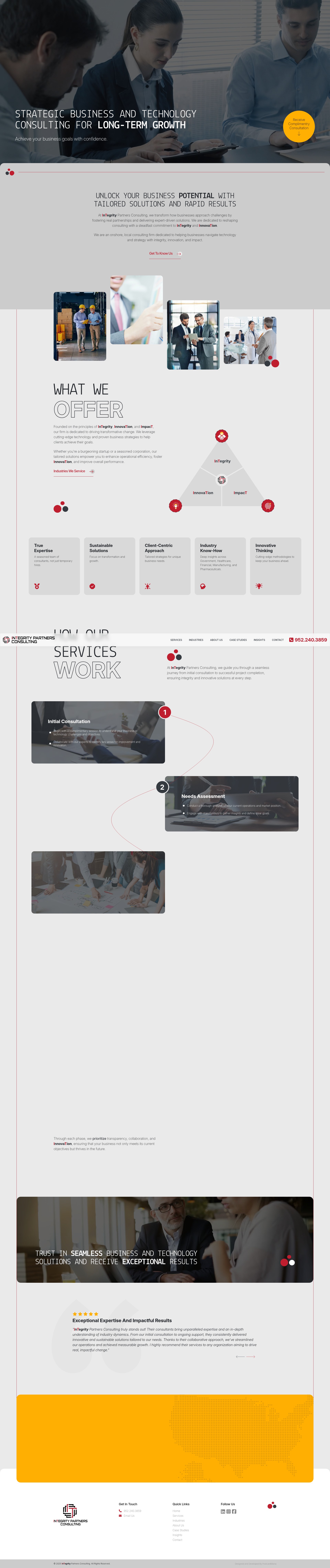 Screenshot of integritypartnersconsulting.com