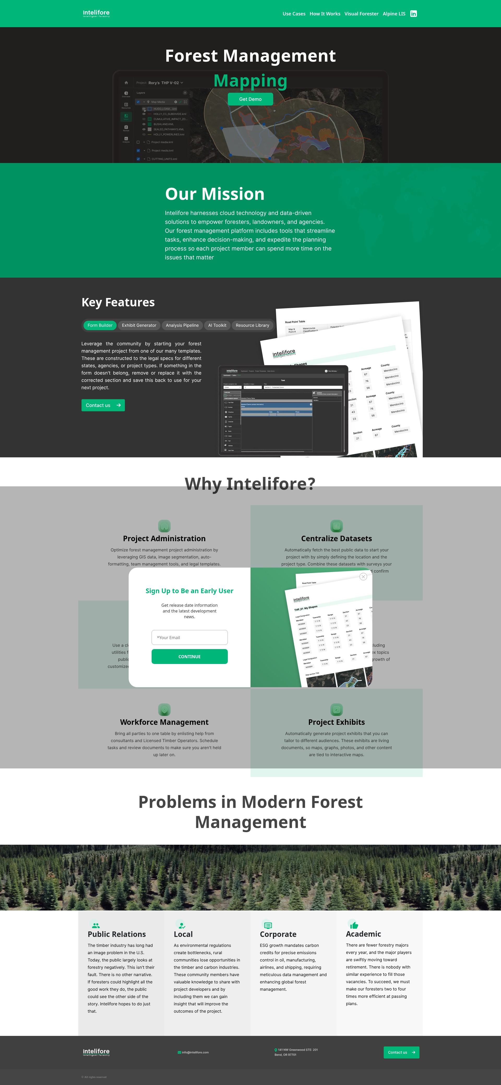 Screenshot of intelifore.com