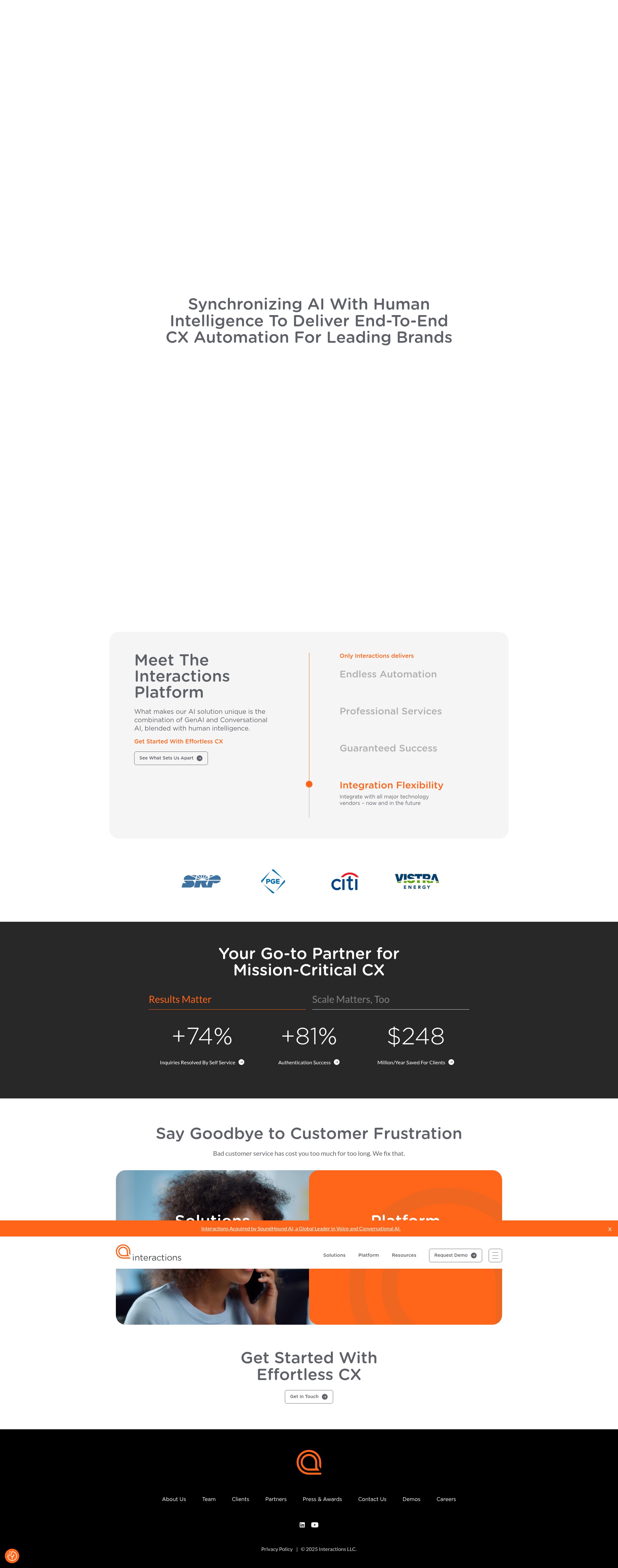 Screenshot of interactions.com