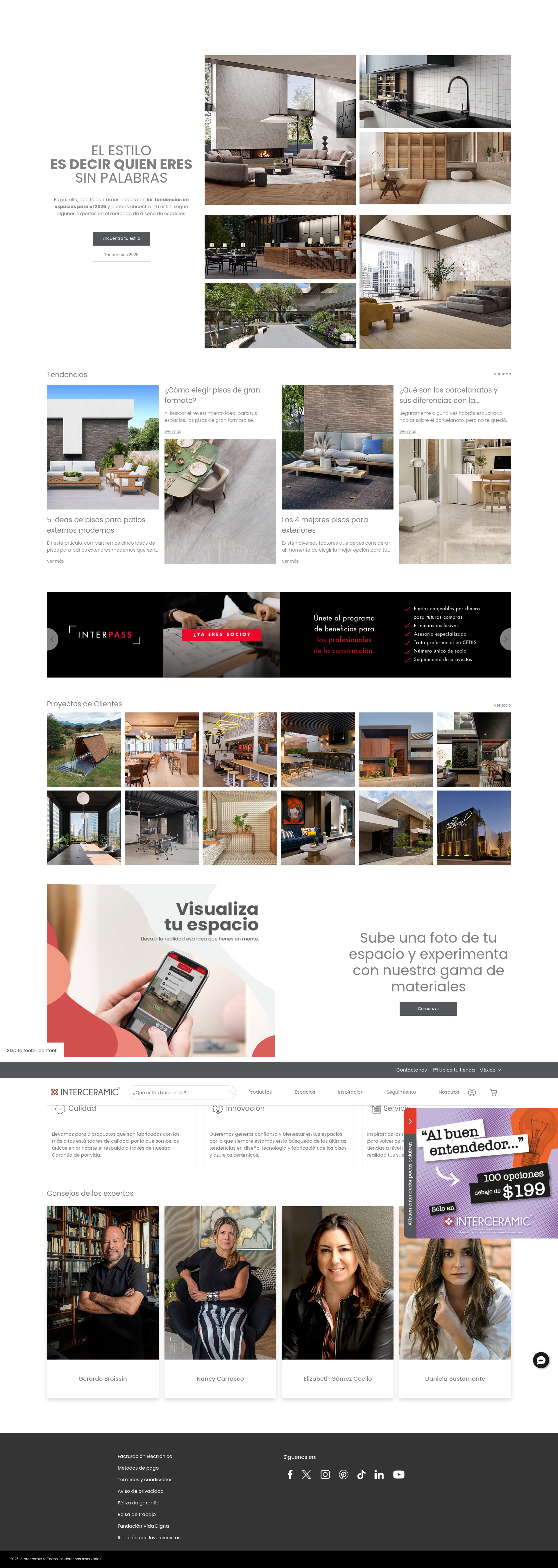 Screenshot of interceramic.com