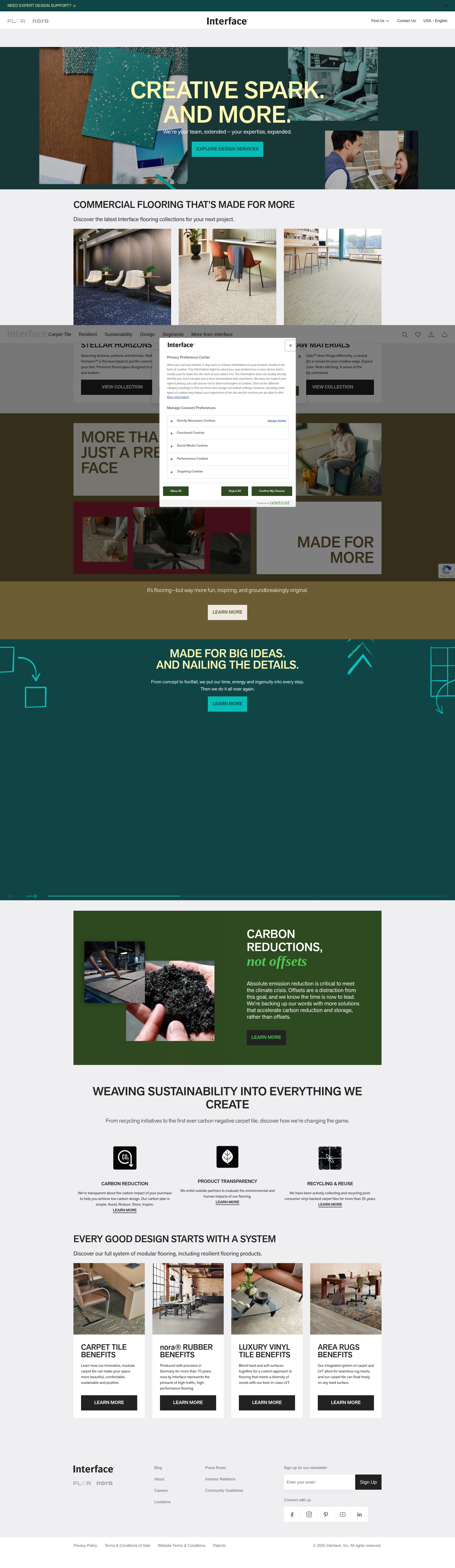 Screenshot of interface.com