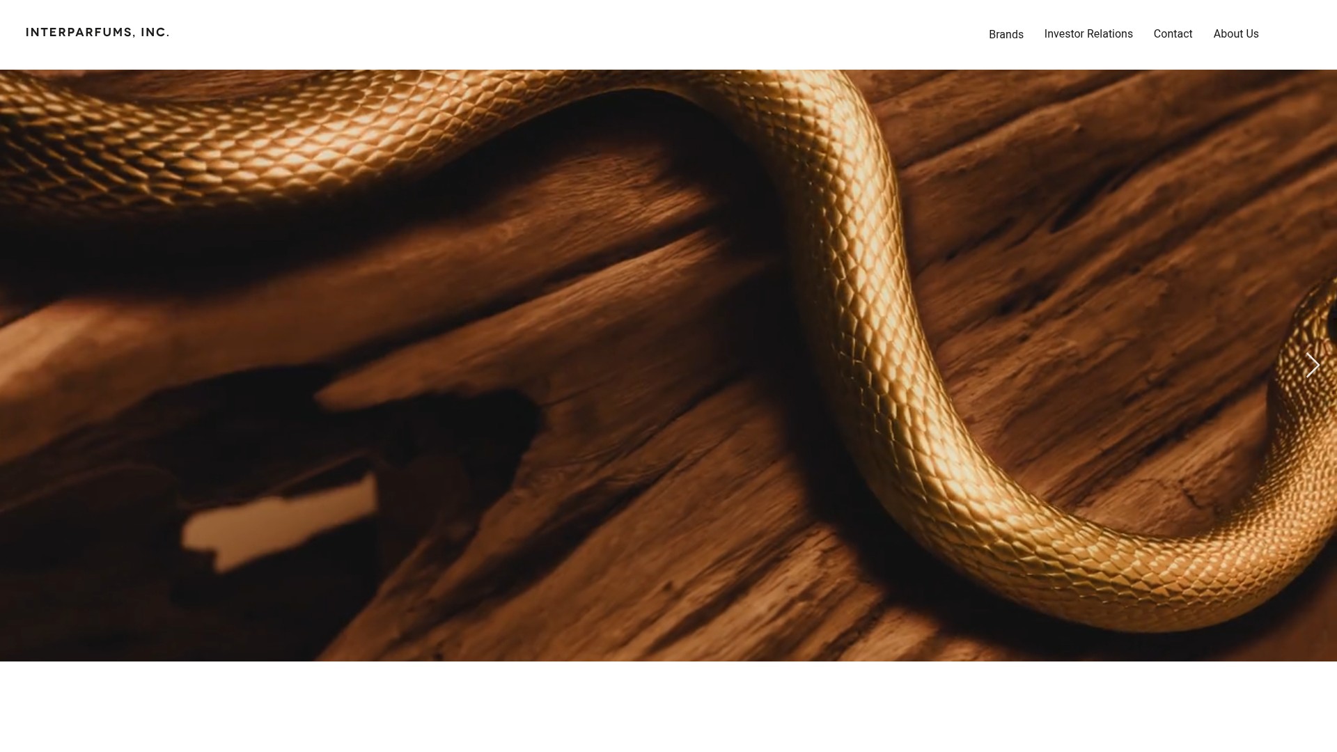 Screenshot of interparfumsinc.com