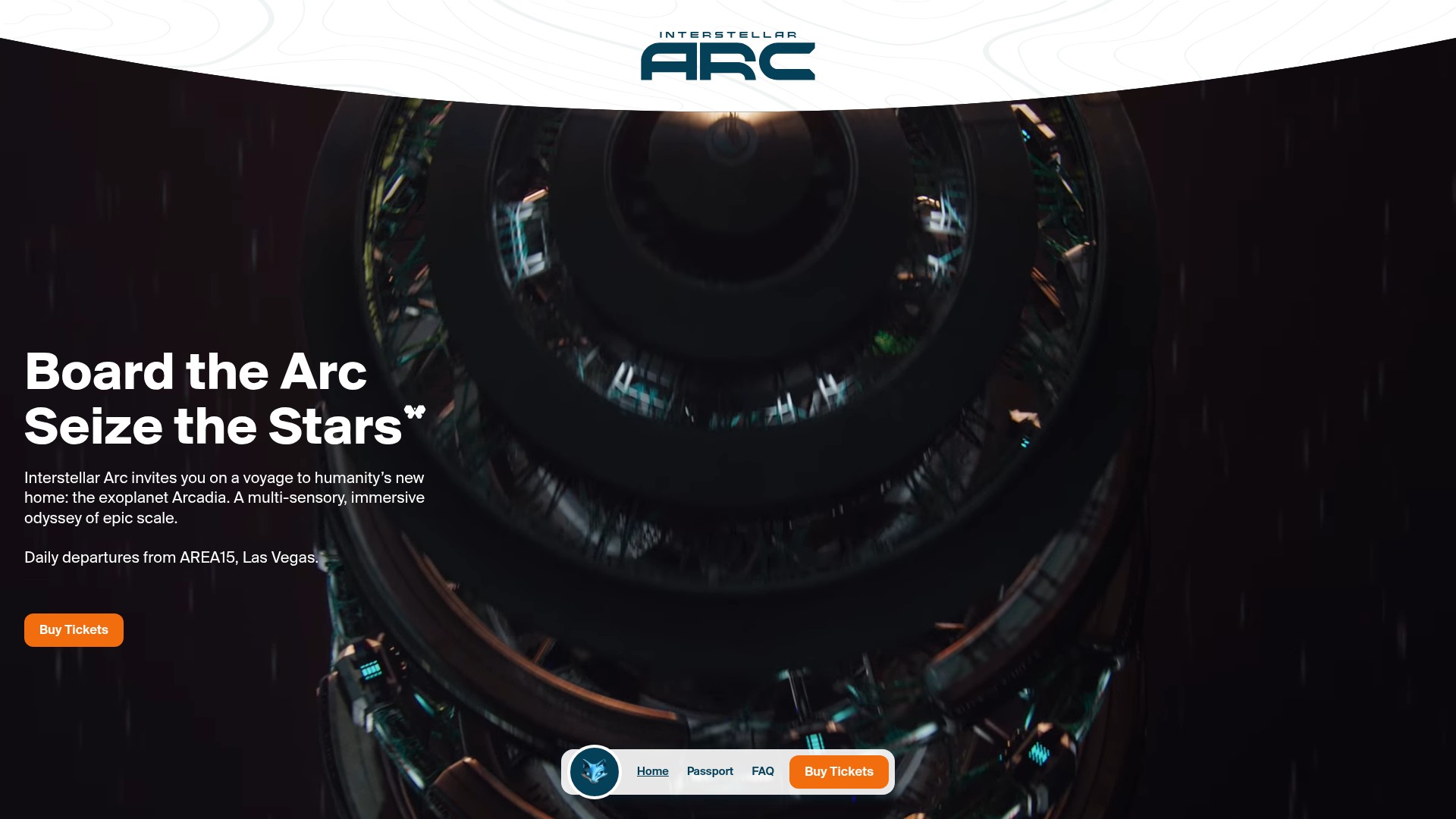 Screenshot of interstellararc.com