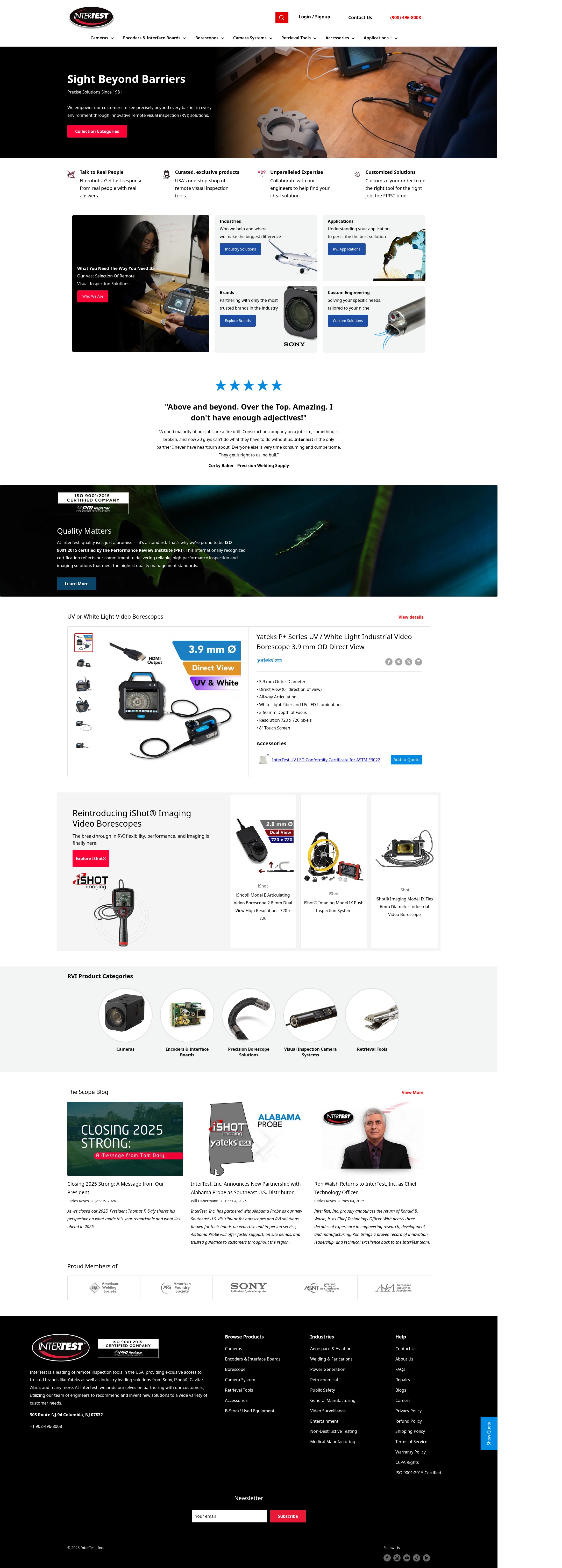 Screenshot of intertest.com