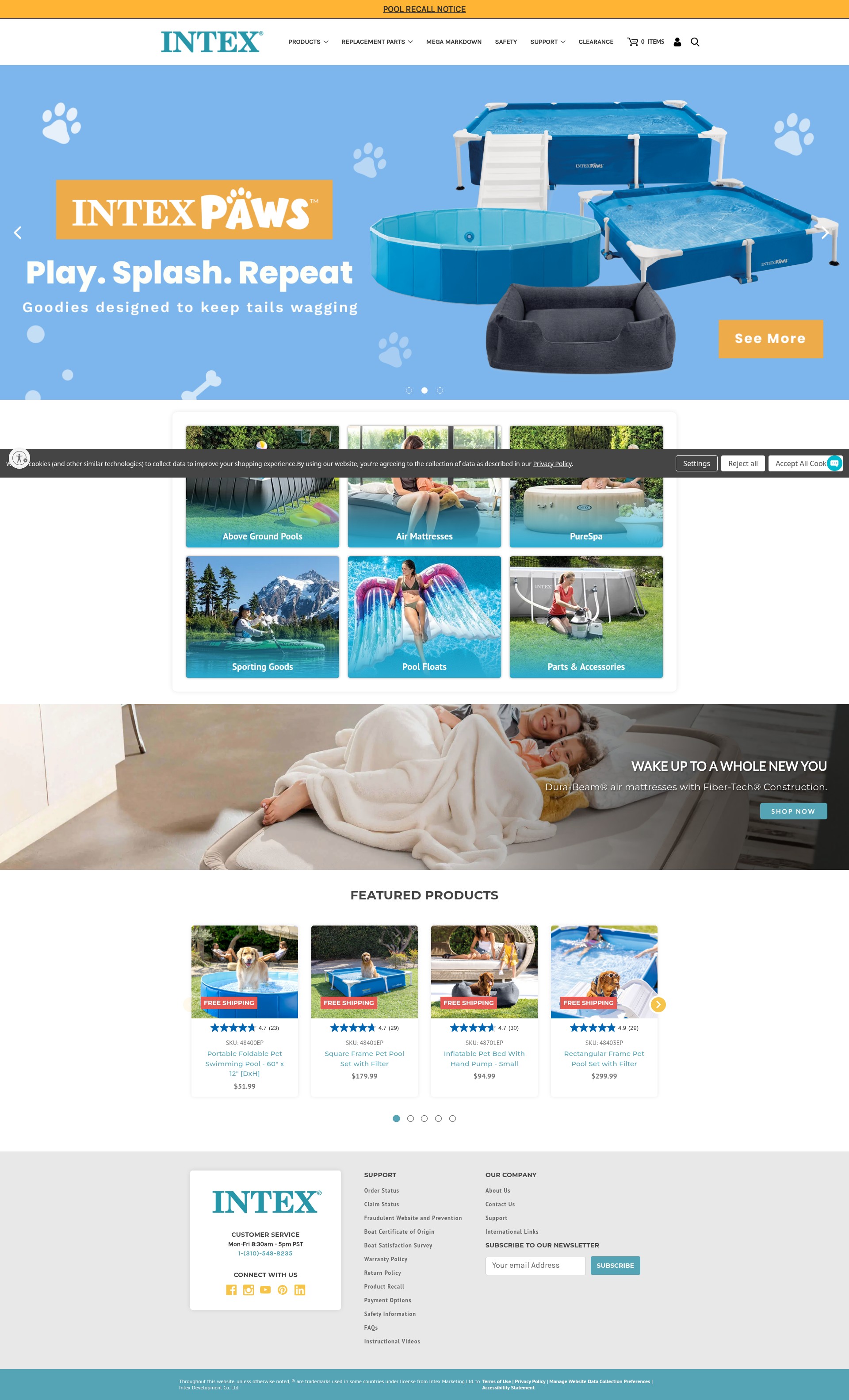 Screenshot of intexcorp.com